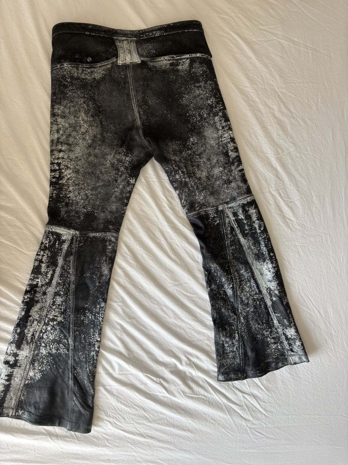 Diesel Diesel P-Gen Lambskin Flared Trousers Size US 32 / EU 48 - 2 Thumbnail