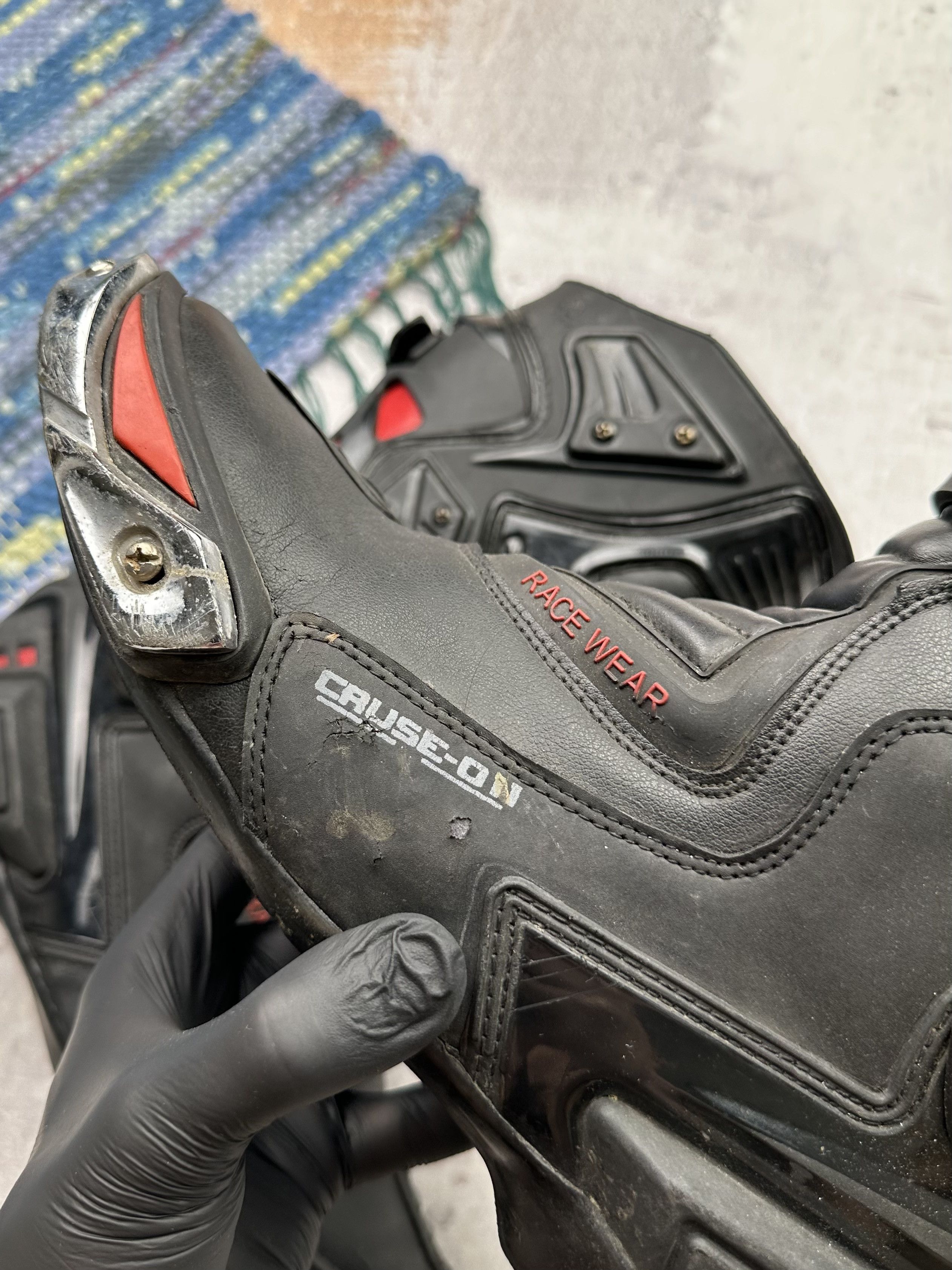 Japanese Brand Racing Moto Biker Hype Boots Size US 12 / EU 45 - 13 Thumbnail