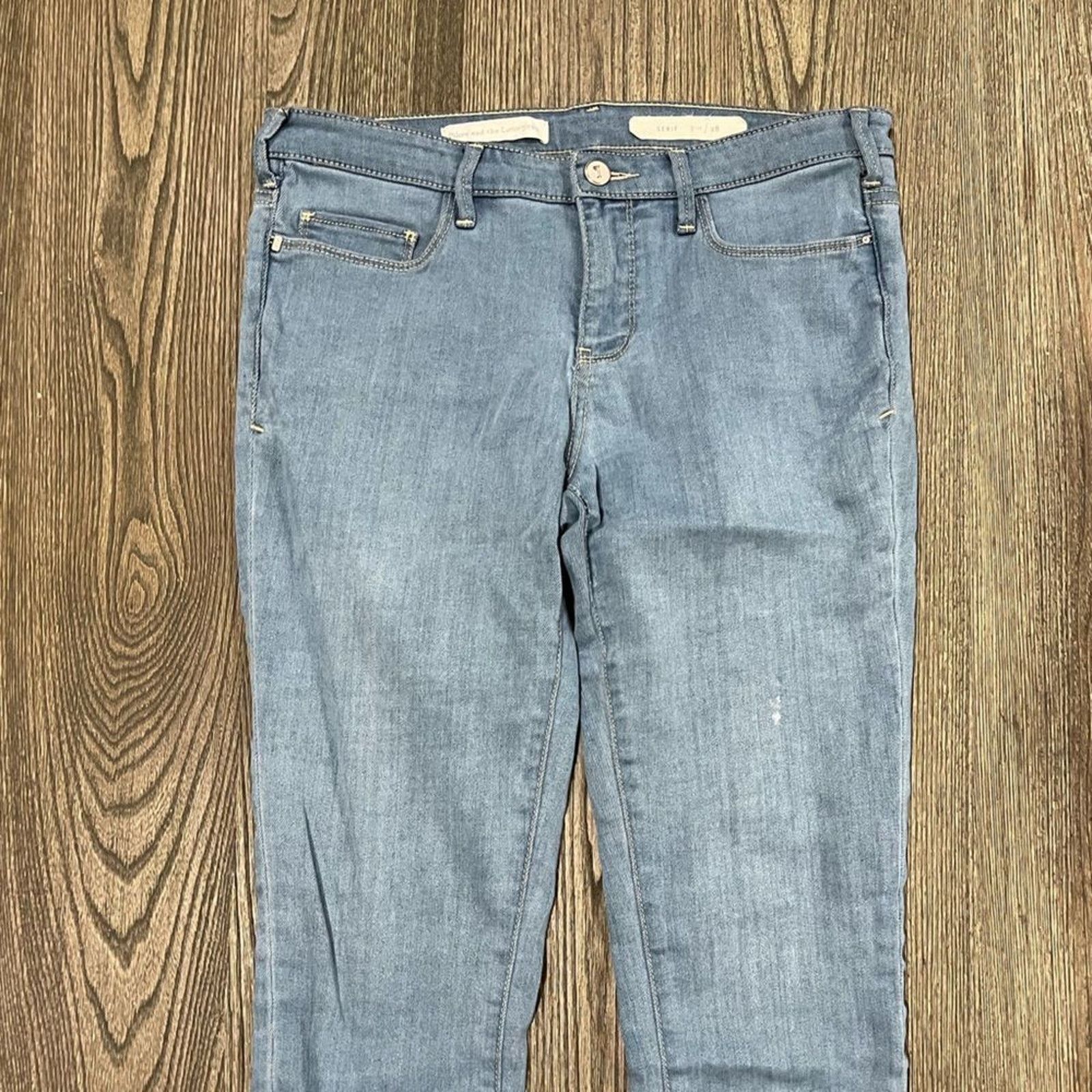 Anthropologie Pilcro and the Letterpress Serif Jeans Straight Leg Size 28" / US 6 / IT 42 - 4 Thumbnail