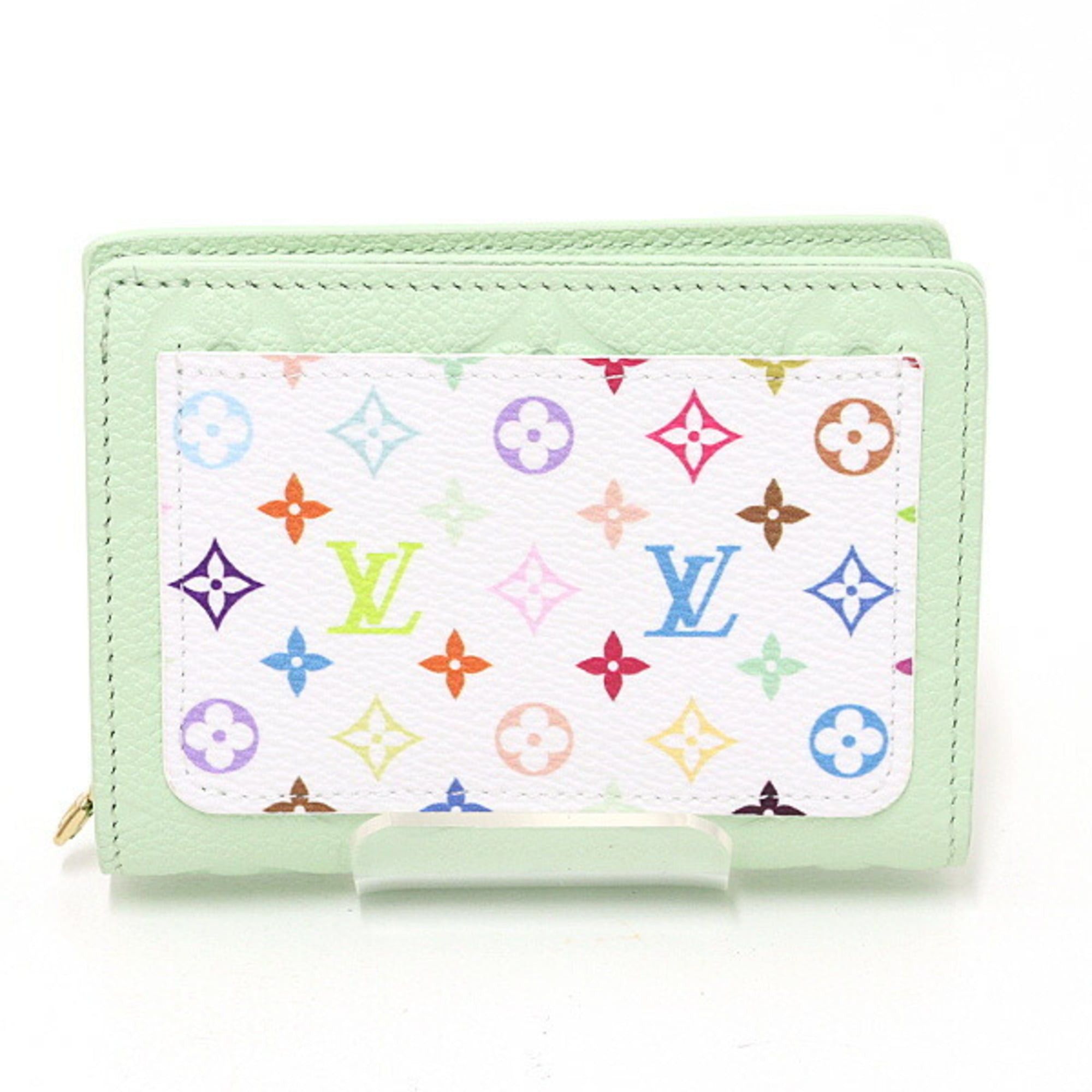 Louis Vuitton Louis Vuitton LV x TM Portefeuille Q Monogram Empreinte Leather Green Tea M13619 Unused Size ONE SIZE - 1 Thumbnail
