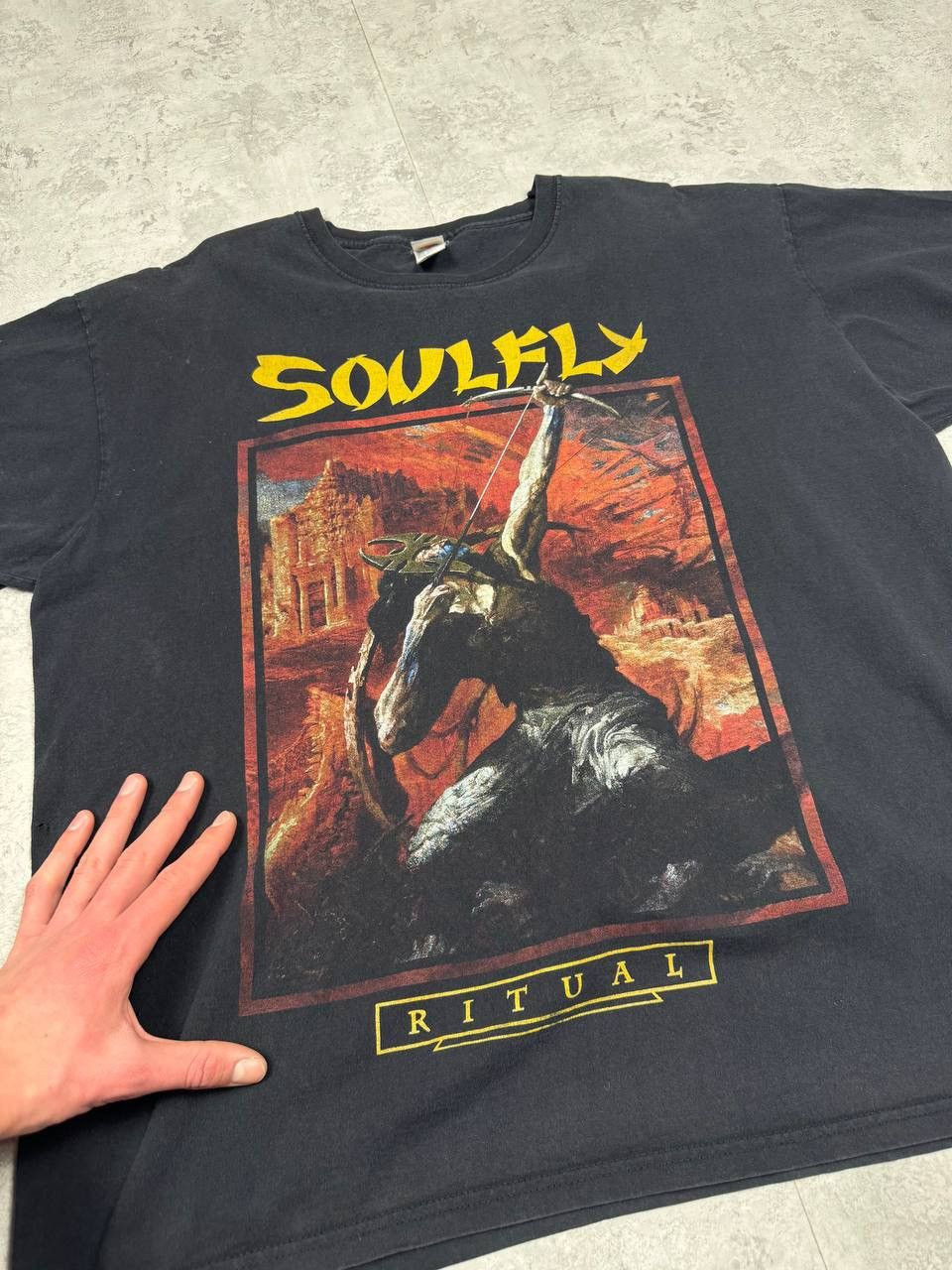 Band Tees Vintage Soulfly Ritual Aggression T-Shirt Size XXL Size US XXL / EU 58 / 5 - 5 Thumbnail