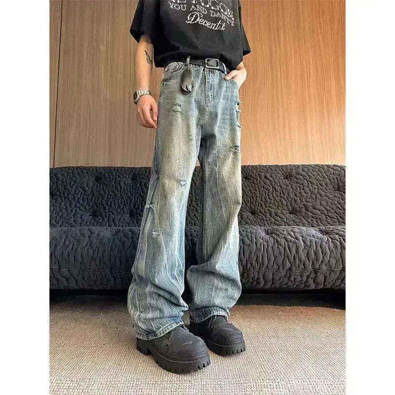 Japanese Brand Washed Street Hip Hop Y2K Micro Flare Jeans Size US 32 / EU 48 - 6 Thumbnail