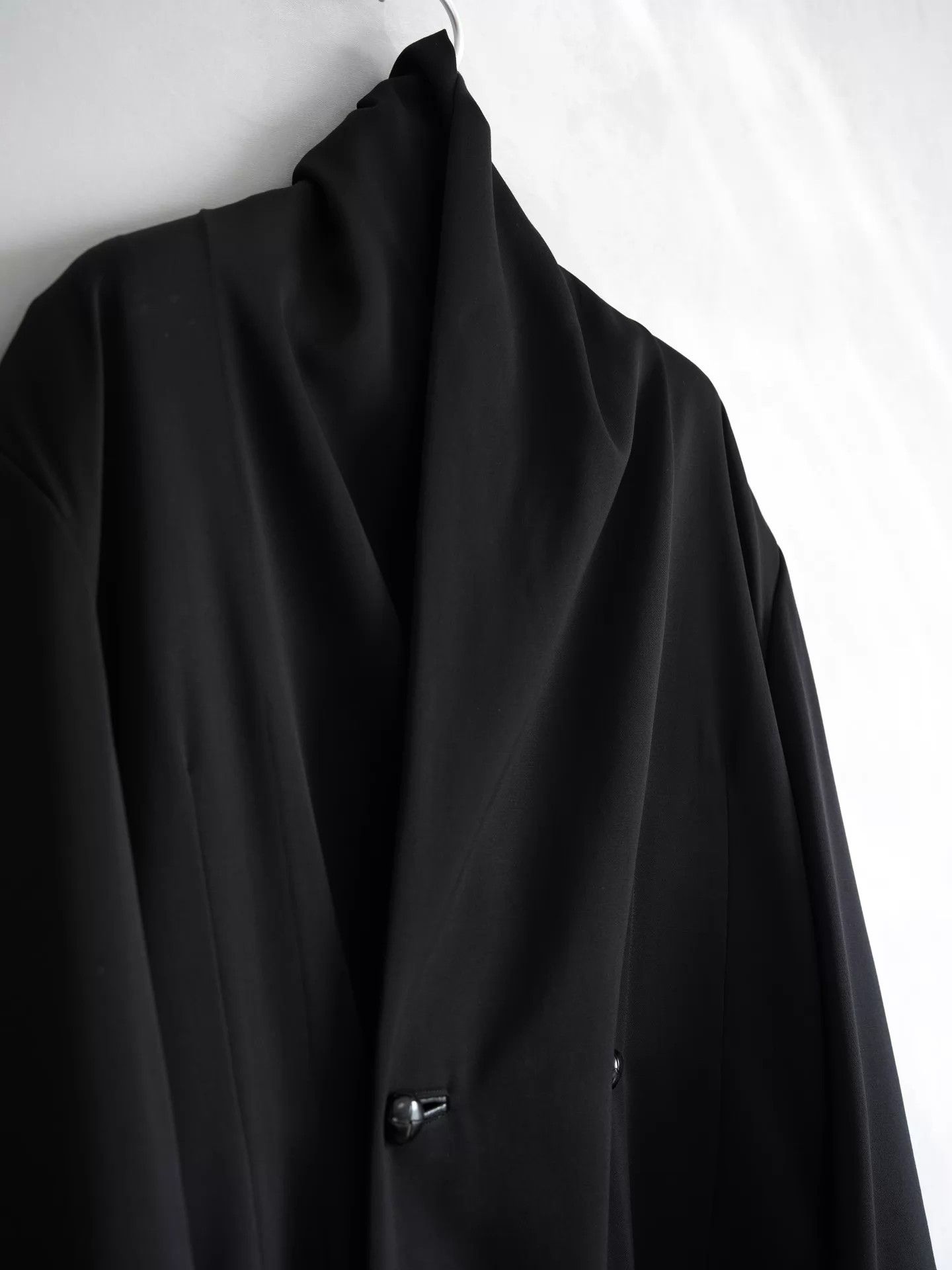 Yohji Yamamoto Yohji Yamamoto 85AW Big Silhouette Shawl Collar Coat Size US L / EU 52-54 / 3 - 5 Thumbnail