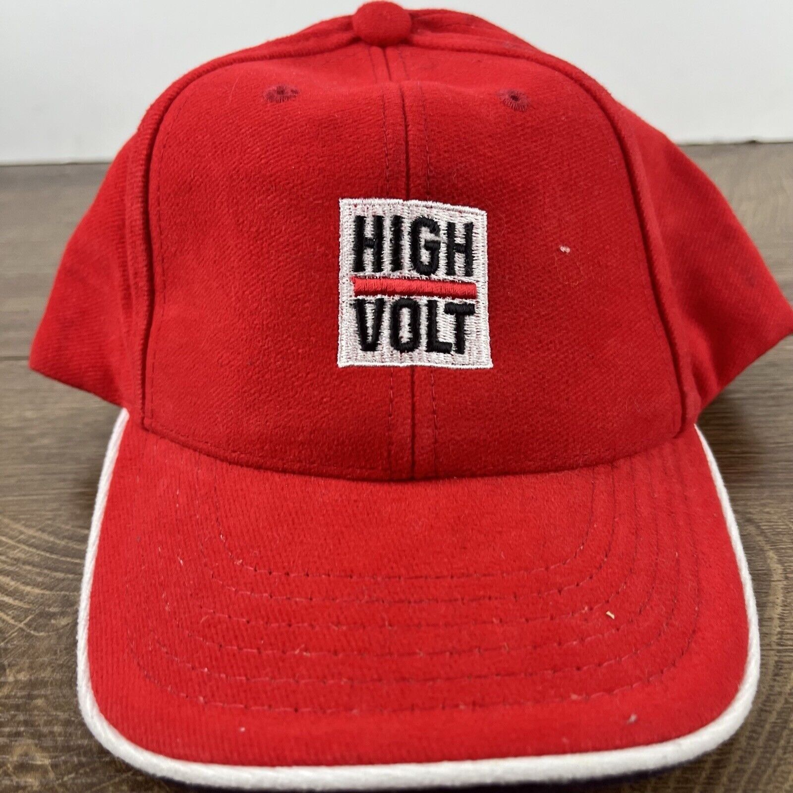 Other High Volt Hat Red Cap Adjustable Hat Red Adult Fit Hat Size ONE SIZE - 5 Thumbnail