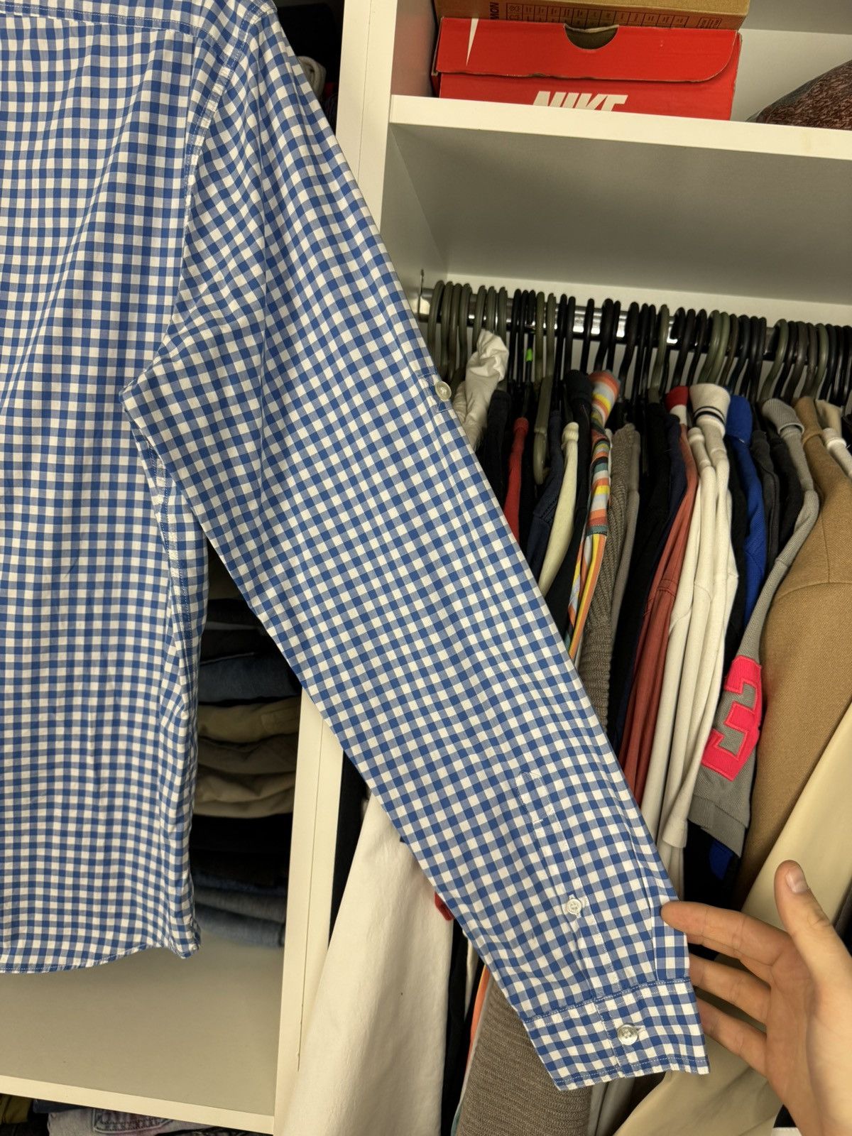 Burberry Burberry Brit Plaid Button-Down Long Sleeve Shirt Size US L / EU 52-54 / 3 - 23 Thumbnail