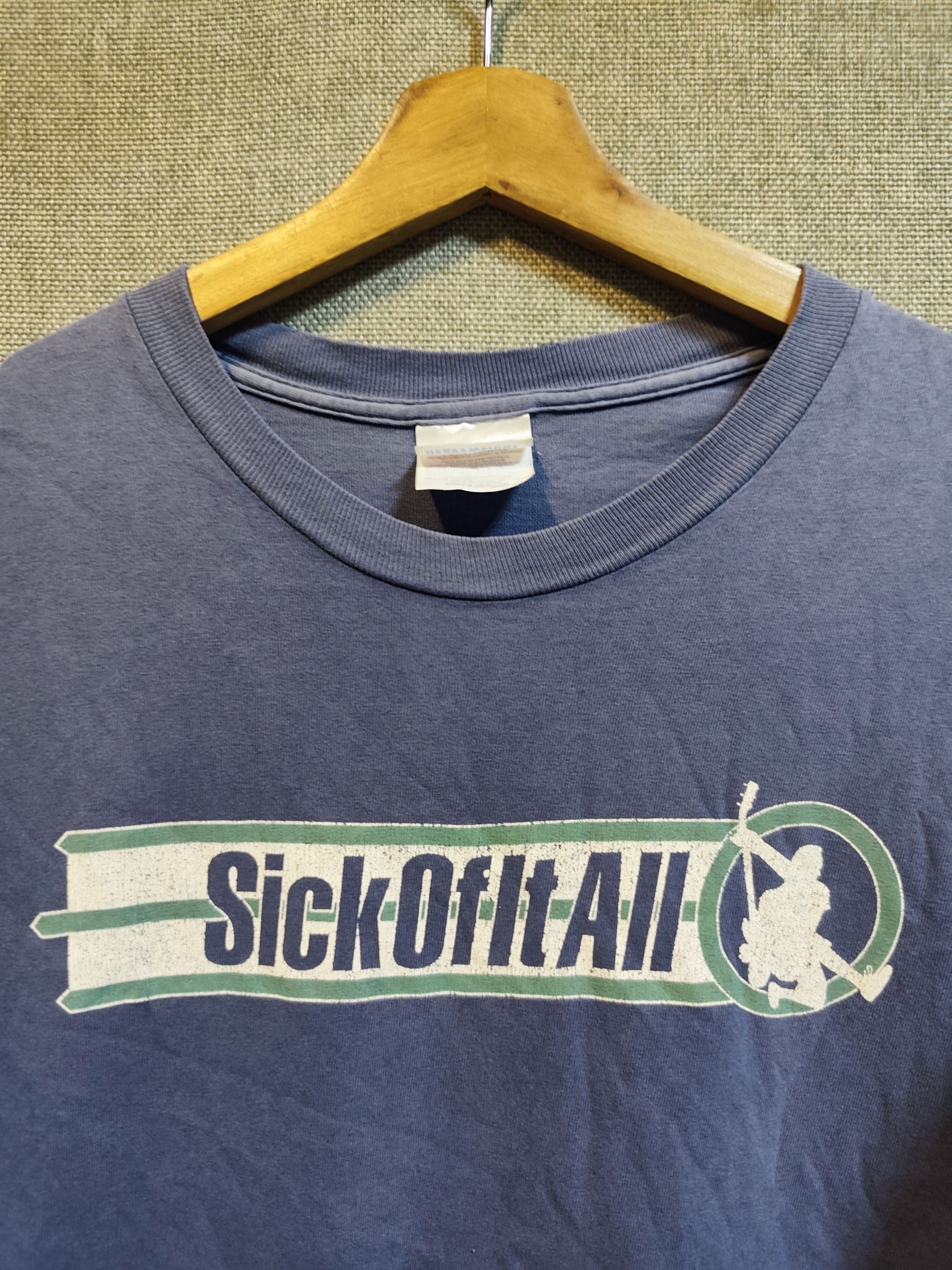 Band Tees Vintage 90s Sick Of It All Worldwide Hardcore Distressed Tee Size US M / EU 48-50 / 2 - 3 Thumbnail