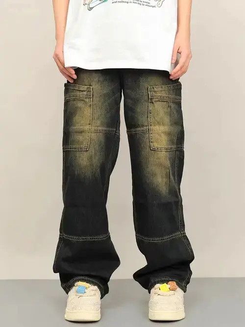 Japanese Brand × Jean × Vintage Retro personalized distressed workwear casual jeans Size US 32 / EU 48 - 4 Thumbnail