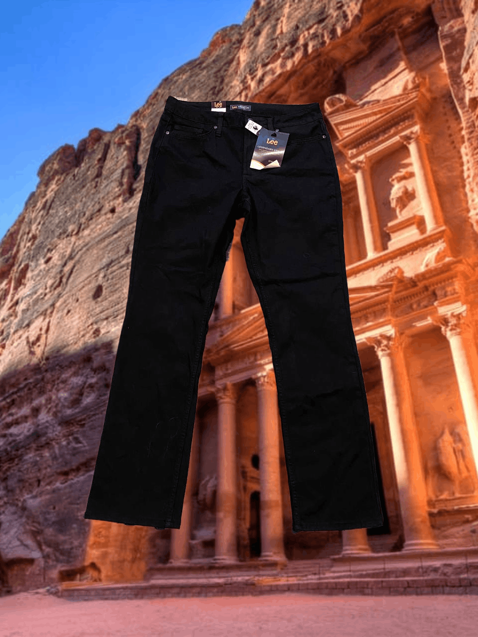 Lee Vintage Lee black jeans crazy Y2K W31 streetwear Size US 31 - 1 Thumbnail