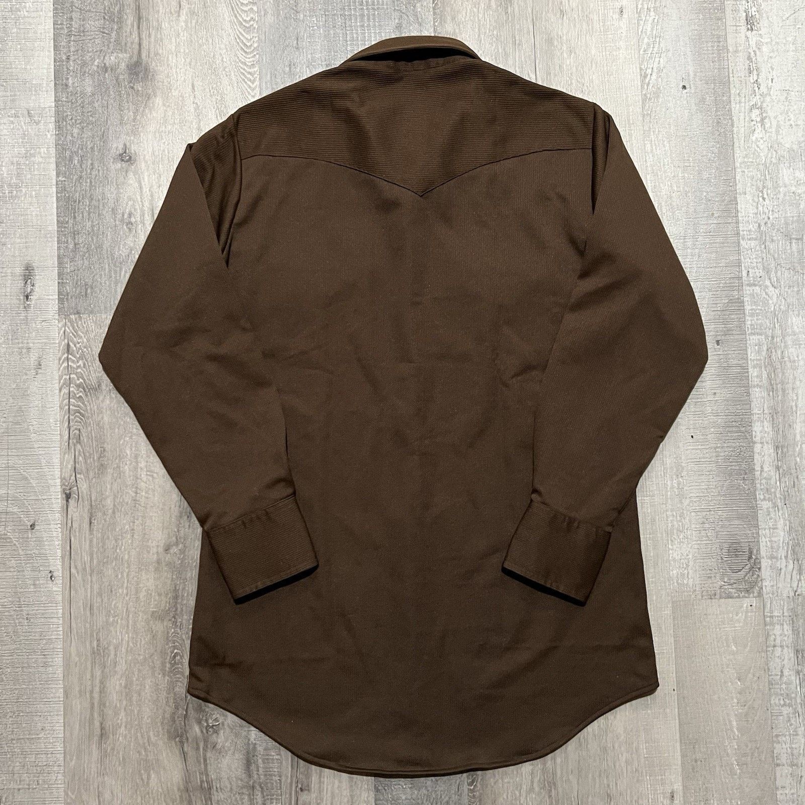 Lee Vintage Lee Pearl Snap Shirt 70s Brown Western Rockabilly Size US L / EU 52-54 / 3 - 3 Thumbnail