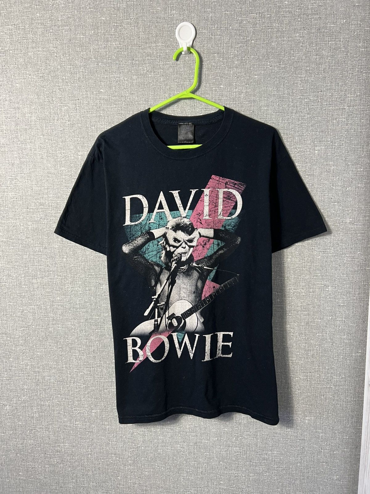 Band Tees Vntg David Bowie Thunder Aladdin Sane Rock Official T-Shirt Size US L / EU 52-54 / 3 - 1 Thumbnail