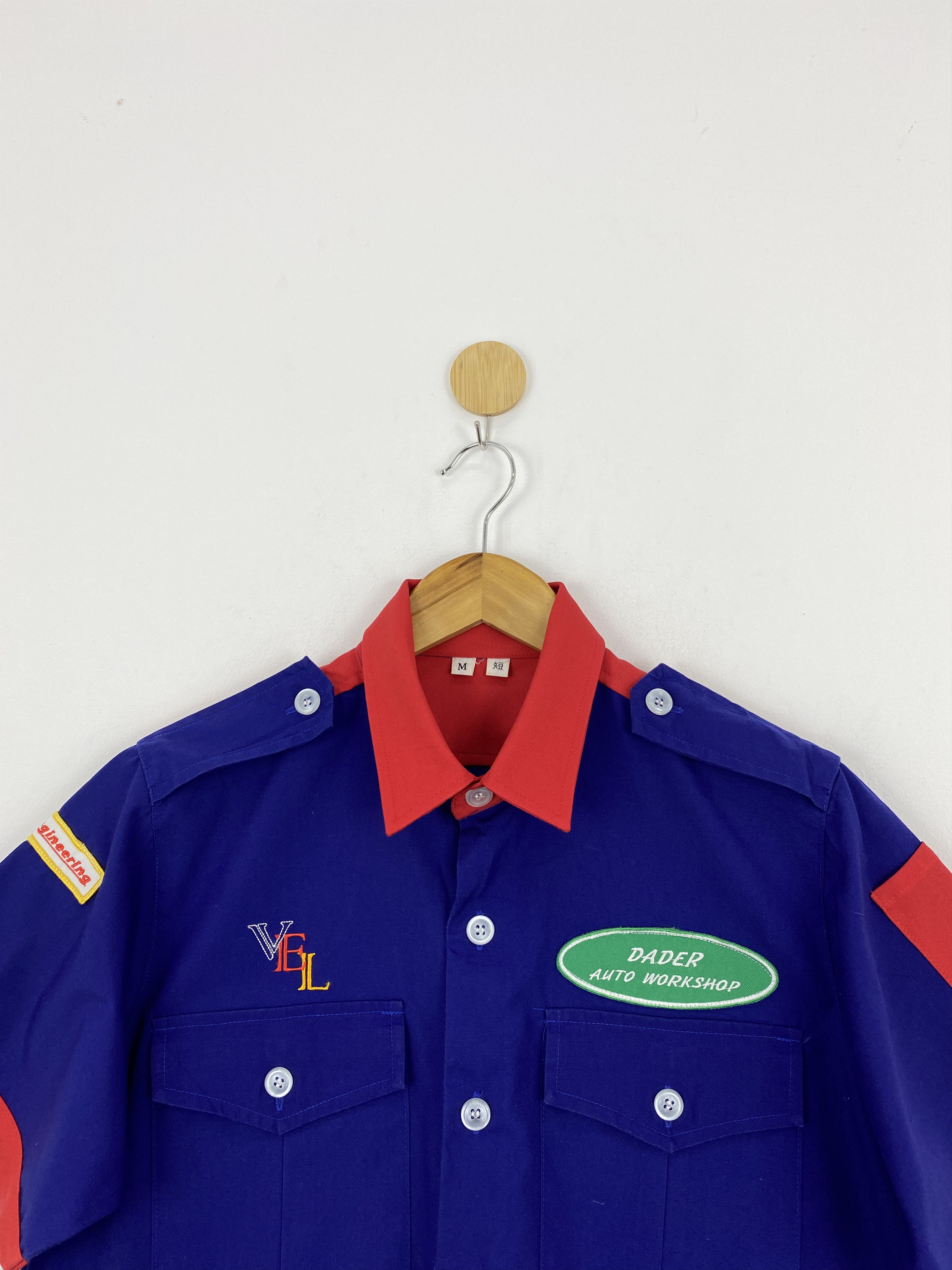 Japanese Brand × Vintage 80s Vintage Japanese Brand Worker Button Up Workwear J1804 Size US M / EU 48-50 / 2 - 2 Thumbnail