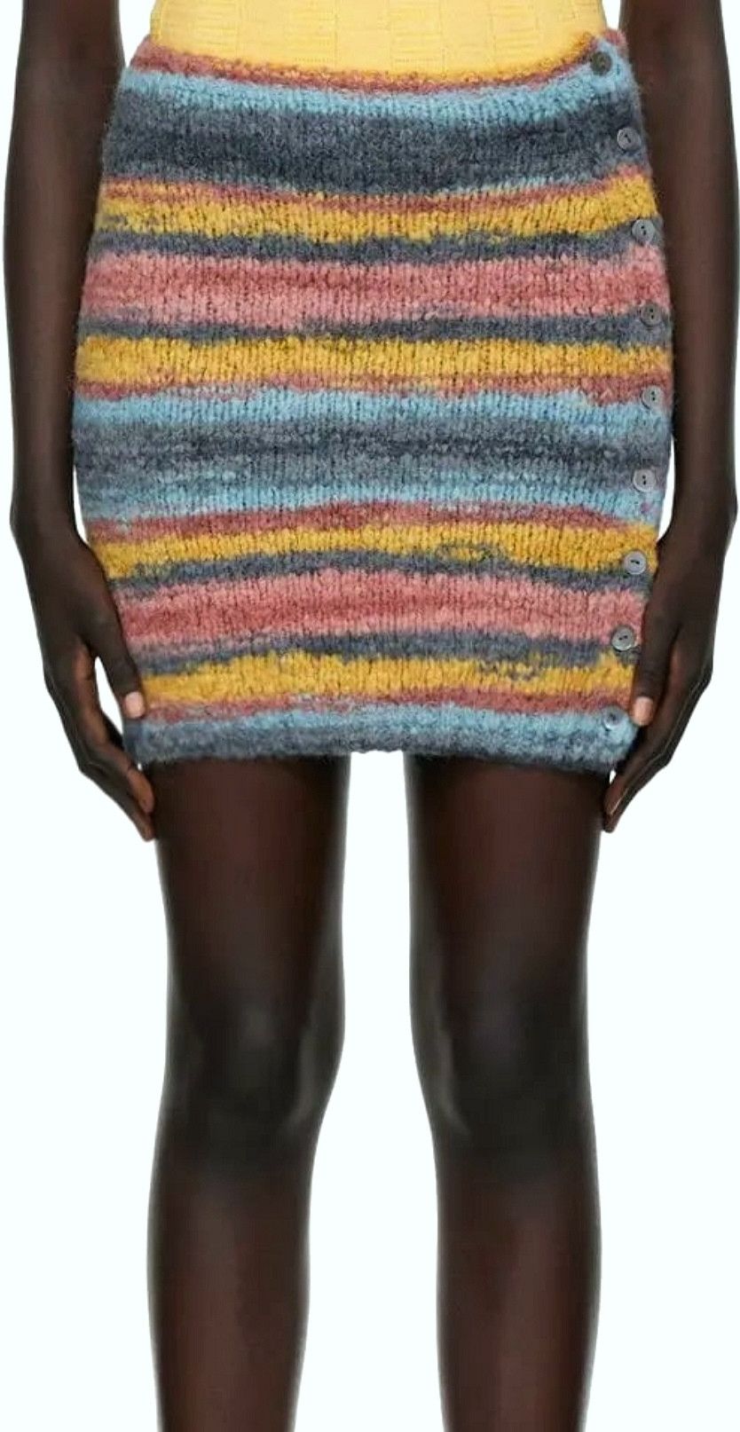 Gimaguas 'Amy' striped knit mini skirt Size 28" / US 6 / IT 42 - 9 Thumbnail