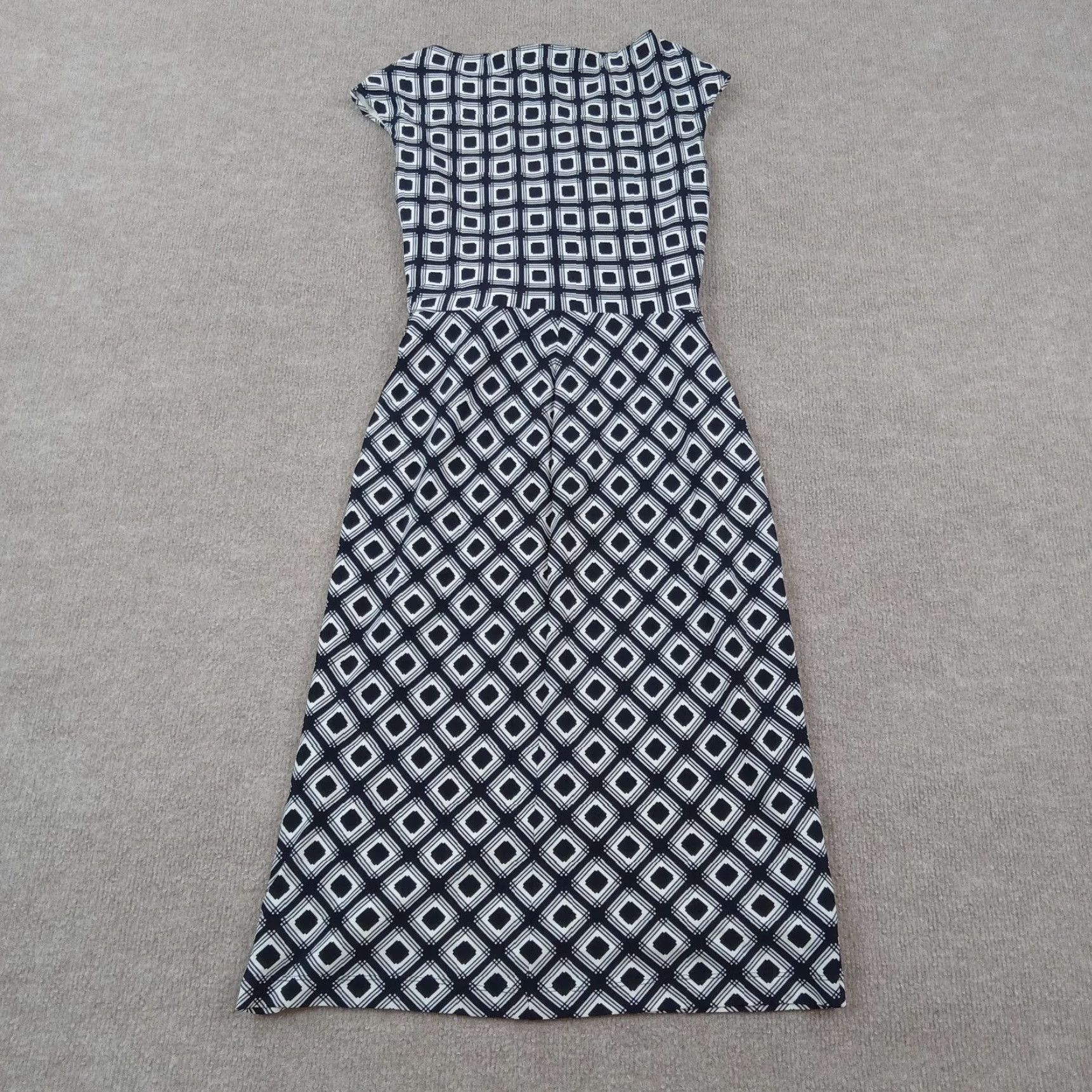 Ralph Lauren Lauren Ralph Lauren Dress Womens 4 Blue White Boat Neck Sleeveless Stretch Size S / US 4 / IT 40 - 6 Thumbnail