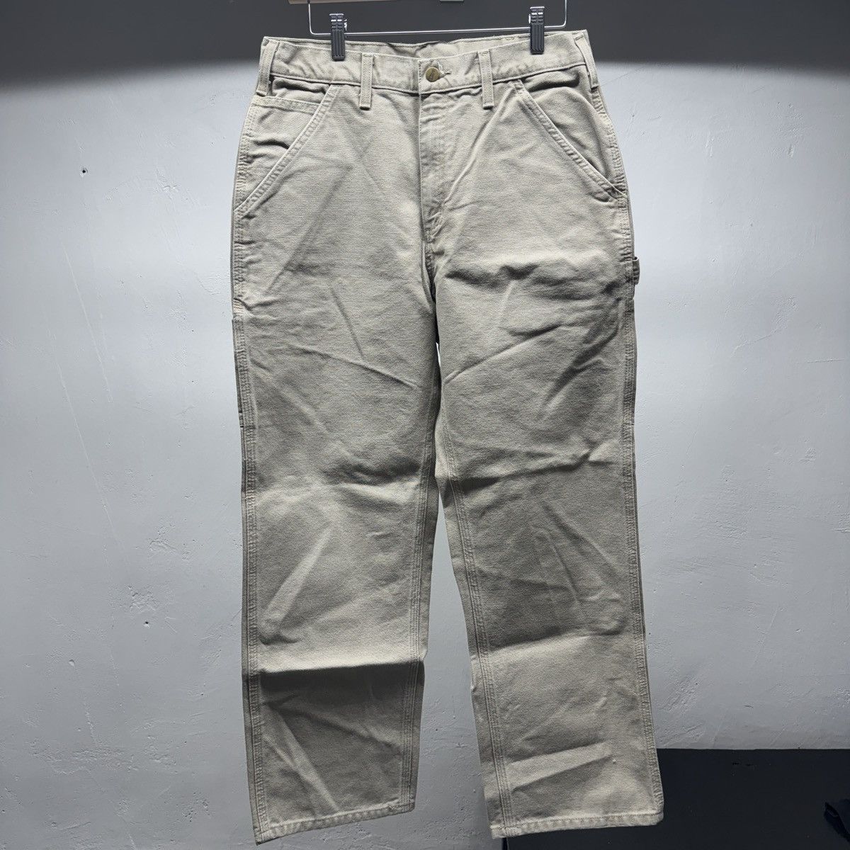 Vintage Carhartt Baggy Carpenter Work Pants ERD Grunge Chrome Size US 32 / EU 48 - 2 Thumbnail