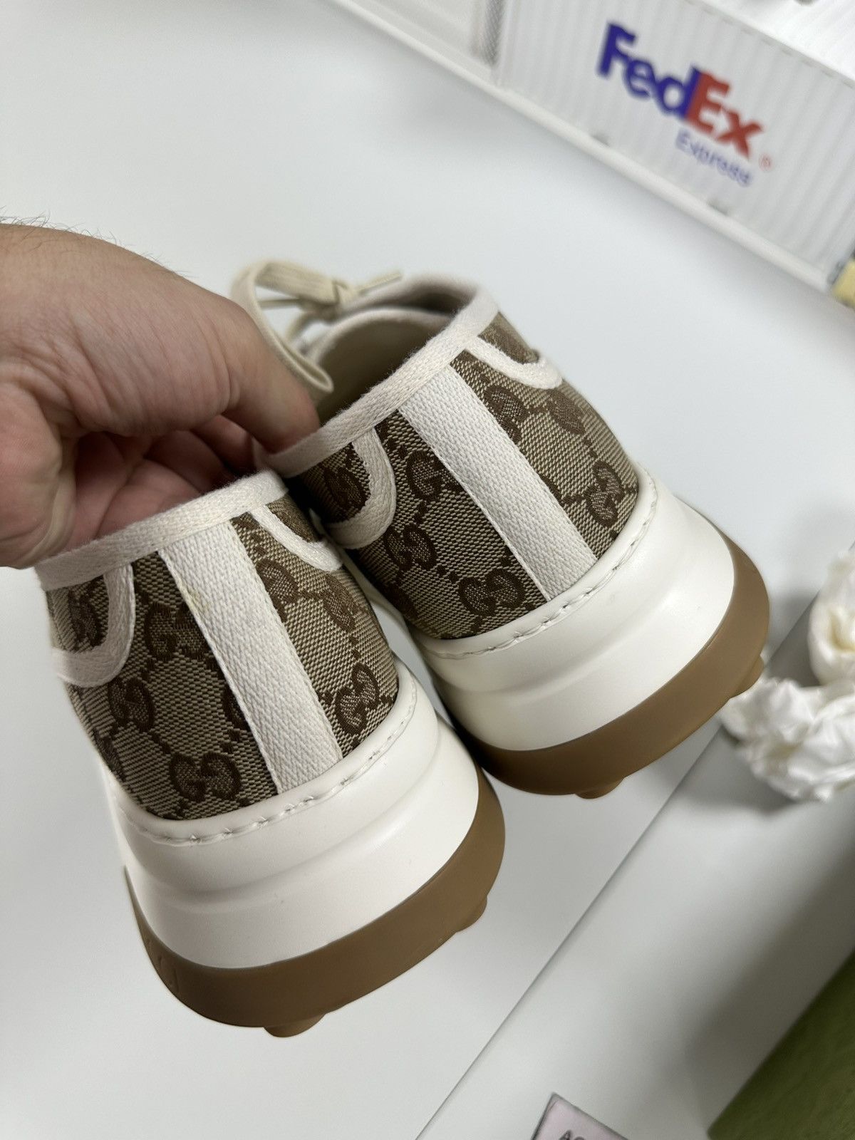 Gucci GUCCI GG Canvas Sneakers **RETAIL 850$** - 12 Size US 12.5 / EU 45-46 - 9 Thumbnail