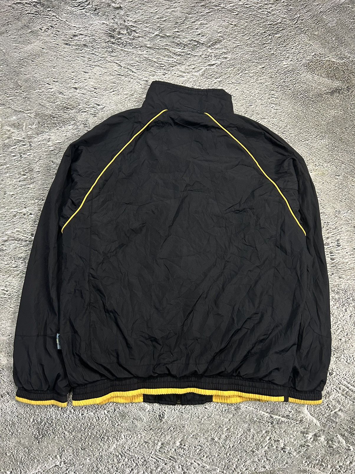 Nike × Vintage Nike TN track jacket nylon vintage drill Y2K black yellow Size US M / EU 48-50 / 2 - 10 Thumbnail
