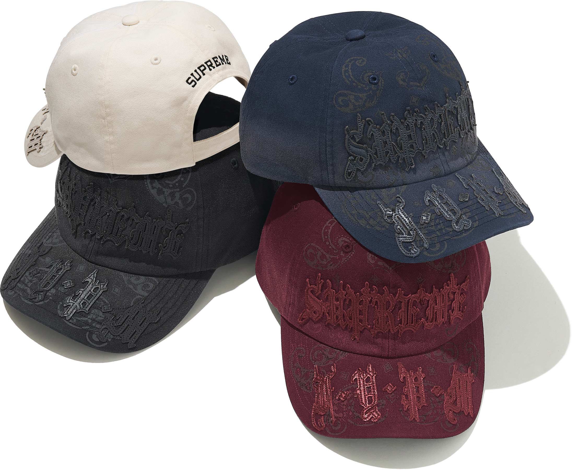 Supreme LEATHER APPLIQUÉ 6-PANEL CAP Size ONE SIZE - 6 Thumbnail