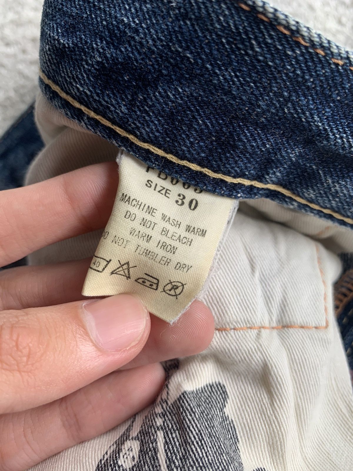 Japanese Brand × Kapital × Vintage BORNFREE 30TH ANNIVERSARY JAPANESE SELVEDGE DISTRESSES DENIM Size US 29 - 15 Thumbnail