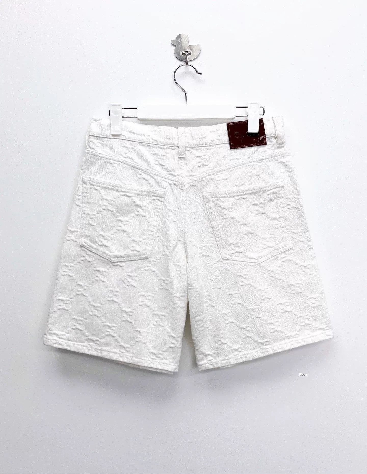Gucci Gucci White Double G Denim Shorts Size US S / EU 44-46 / 1 - 2 Thumbnail
