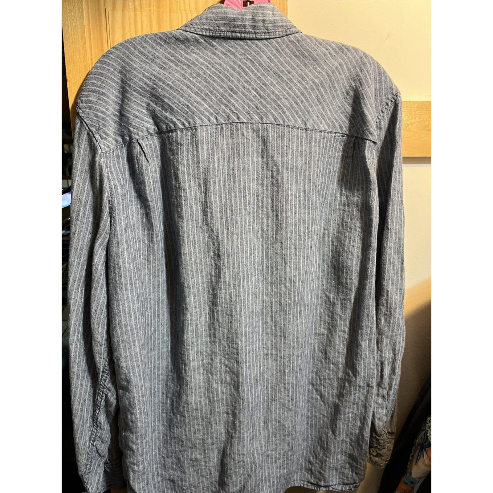 Other The Territory Ahead Shirt Striped Mens L 100% Linen Blue LS Size US L / EU 52-54 / 3 - 7 Thumbnail