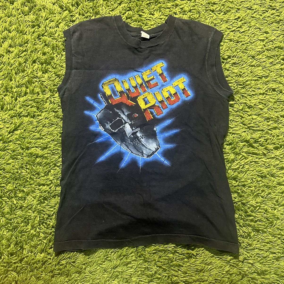 Band Tees × Unsound Rags × Vintage VERY RARE Quiet Riot 1983 tour tank top Band Tee Size US M / EU 48-50 / 2 - 1 Thumbnail