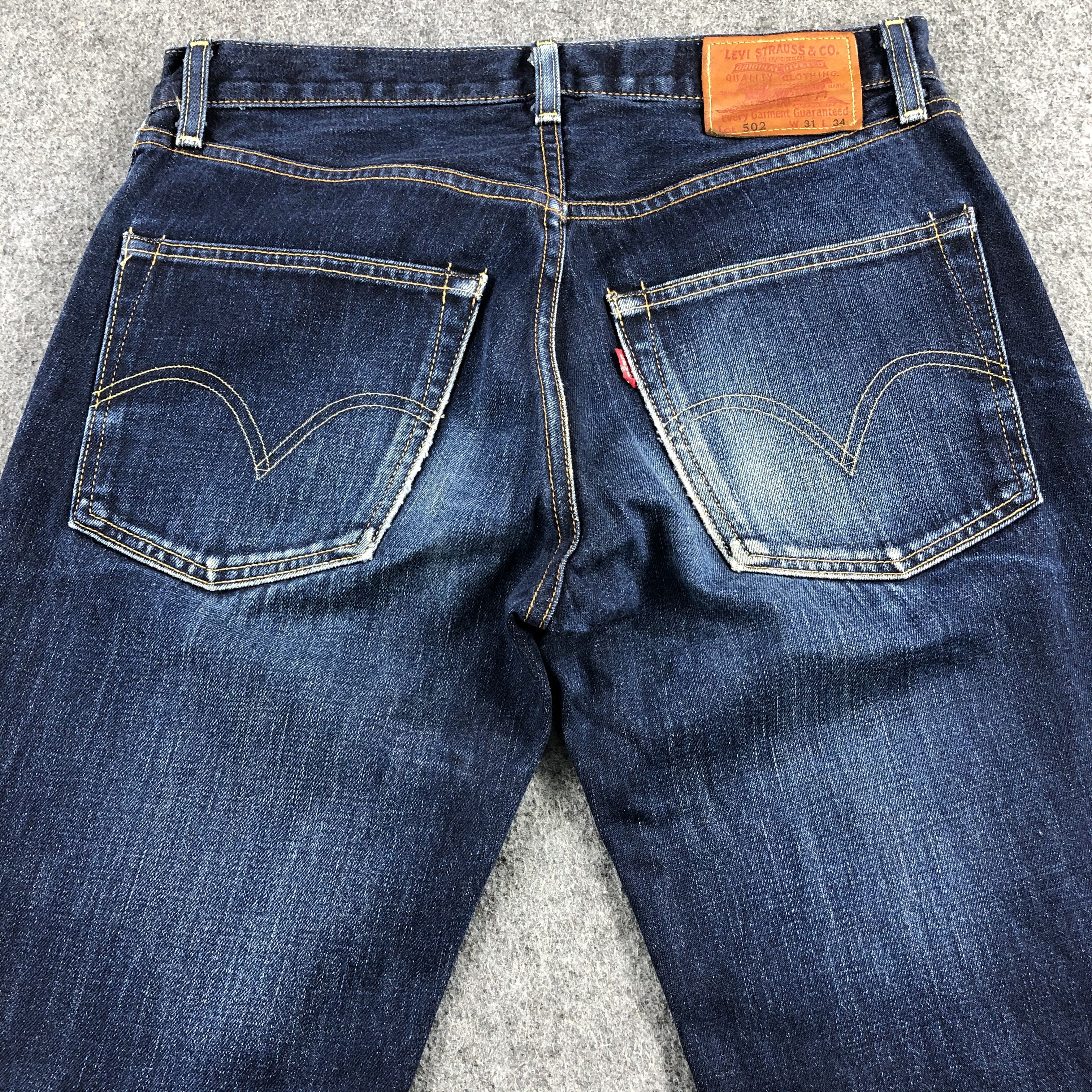 Levi's Vintage 90s Blue Wash Levis 502 Jeans-J1785 Size US 32 / EU 48 - 4 Thumbnail