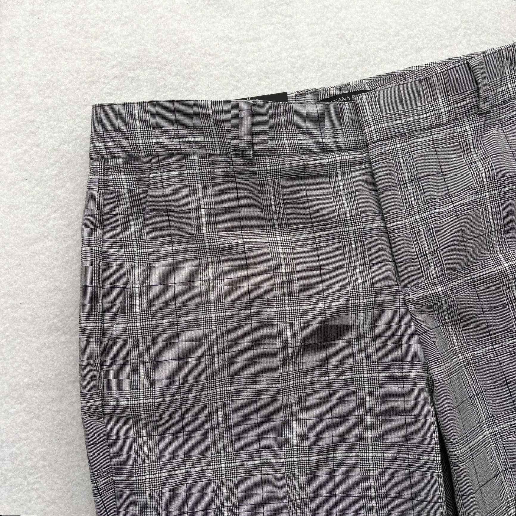 Banana Republic VINTAGE? No — Banana Republic Pants Womens 6R Gray Plaid Avery Mid Rise Ankle Stretch Career Size 28" / US 6 / IT 42 - 3 Thumbnail