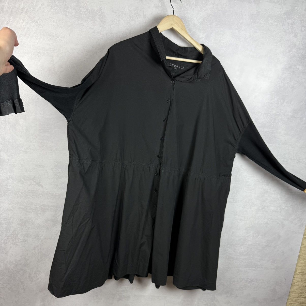 Rundholz Rundholz Dip Black Cotton Avantgarde Long Shirt-Dress Size M Size M / US 6-8 / IT 42-44 - 15 Thumbnail