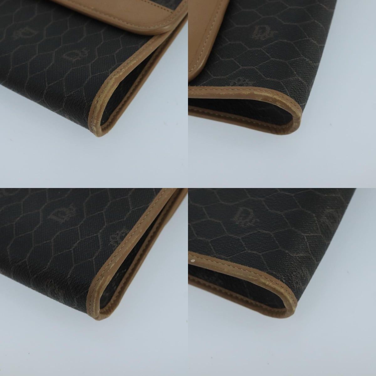 Dior DIOR Honeycomb Canvas Shoulder Bag Pvc Gold Black Size ONE SIZE - 10 Thumbnail