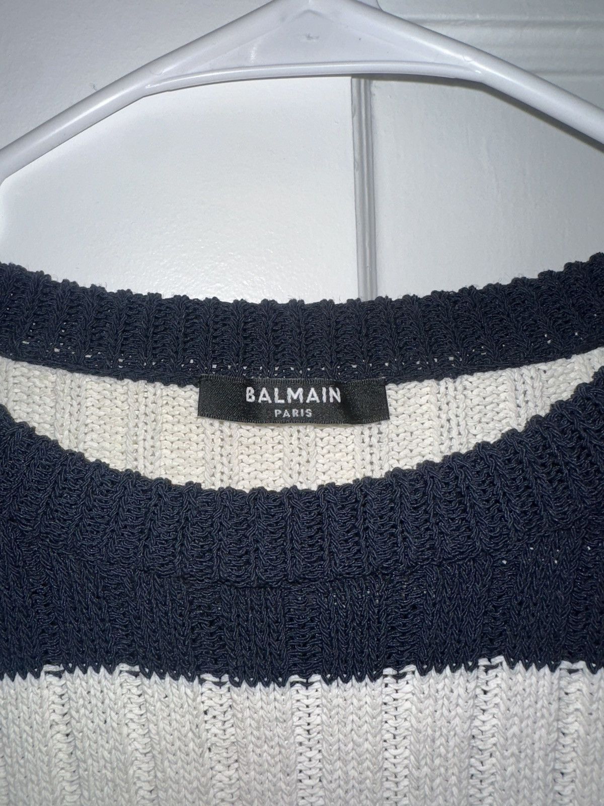 Balmain Balmain Striped Wool Sweater Size US L / EU 52-54 / 3 - 2 Thumbnail