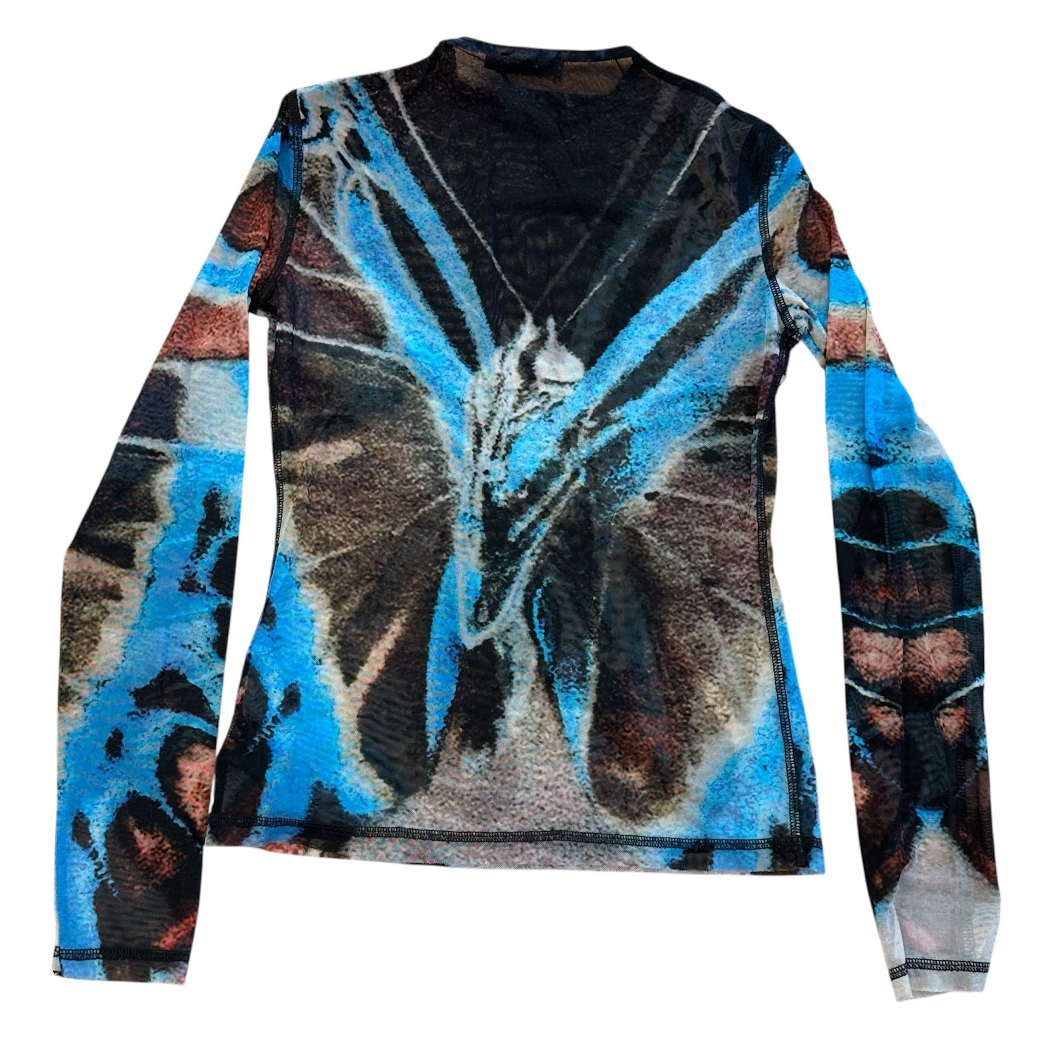 Misbhv MISBHV Butterfly Longsleeve Top in Allover Print Size US L / EU 52-54 / 3 - 2 Thumbnail