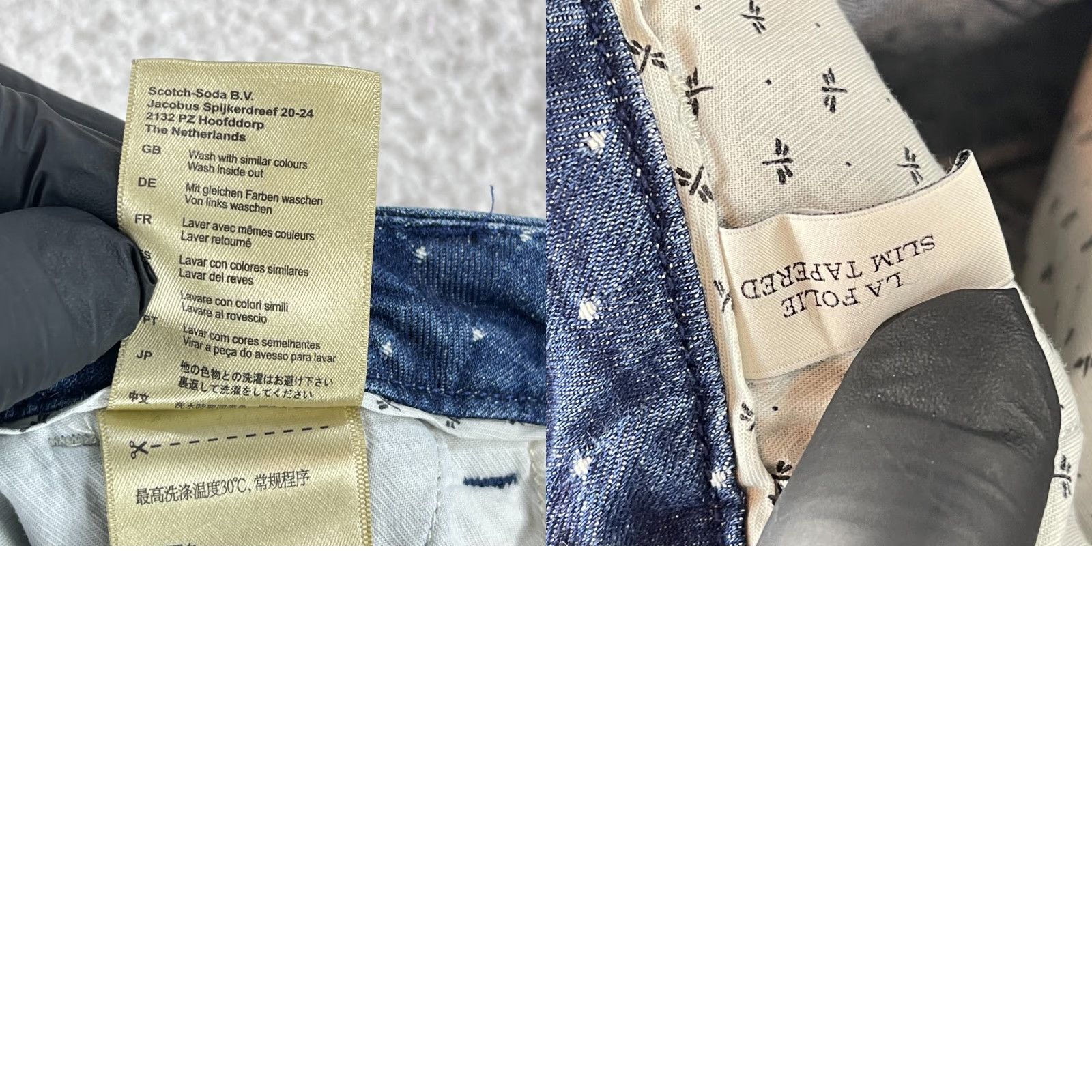 Scotch & Soda Scotch & Soda Jeans Womens Slim Tapered Mid-Rise Dot Print Blue Size 27 Regular Size 27" / US 4 / IT 40 - 10 Thumbnail