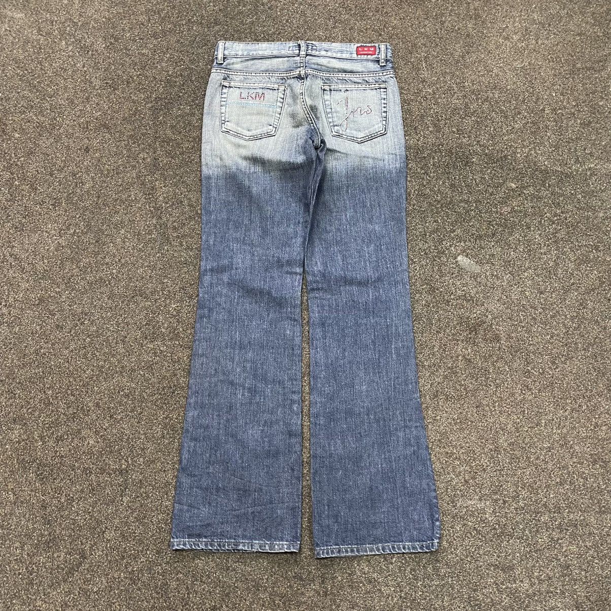 Vintage Vintage Y2K Flared Jeans 90s Archive Baggy Wide Leg Grunge Size 32" / US 10 / IT 46 - 3 Thumbnail