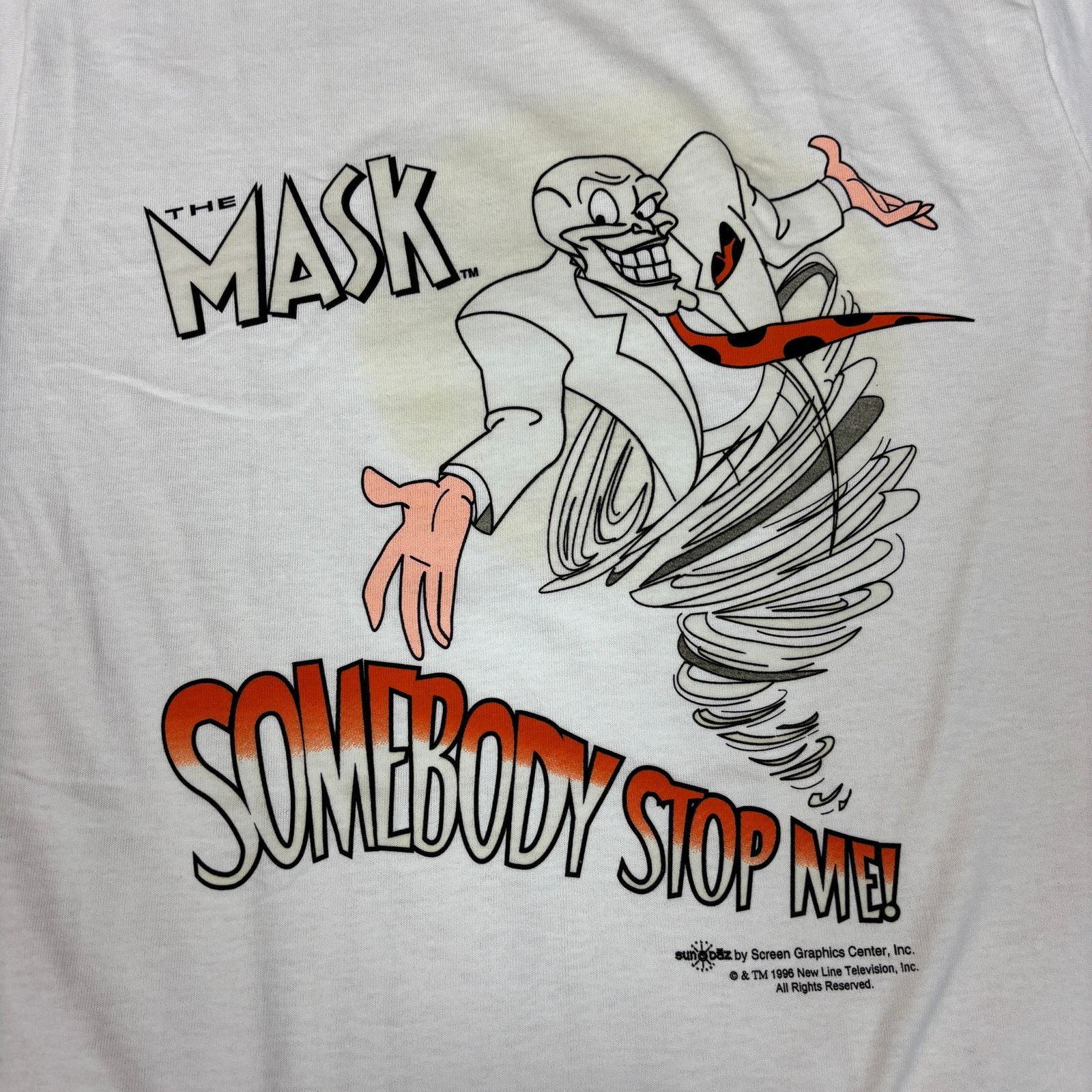 Fruit Of The Loom × Vintage Deadstock 90s The Mask Promo Somebody Stop Me Shirt Small Size US S / EU 44-46 / 1 - 10 Thumbnail