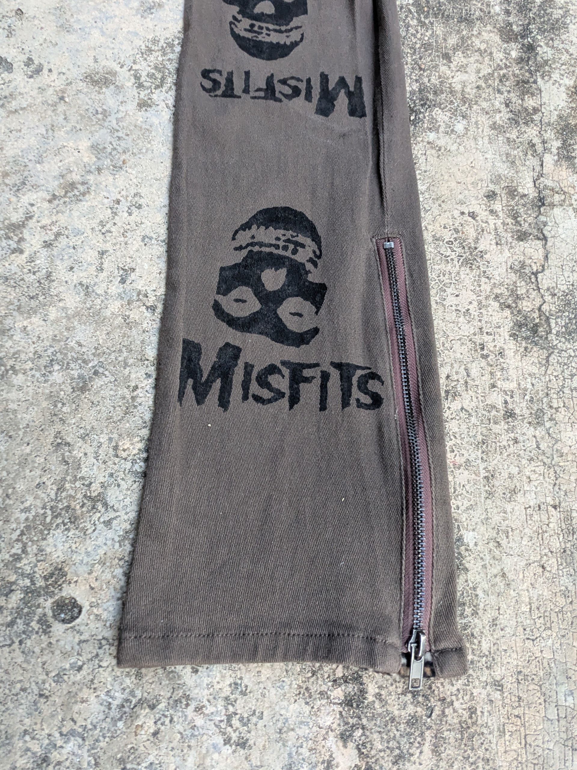 14th Addiction × Misfits 🇯🇵 Vintage 90s Bondage Pants Misfits Custom Black Baccara Size 32" / US 10 / IT 46 - 6 Thumbnail