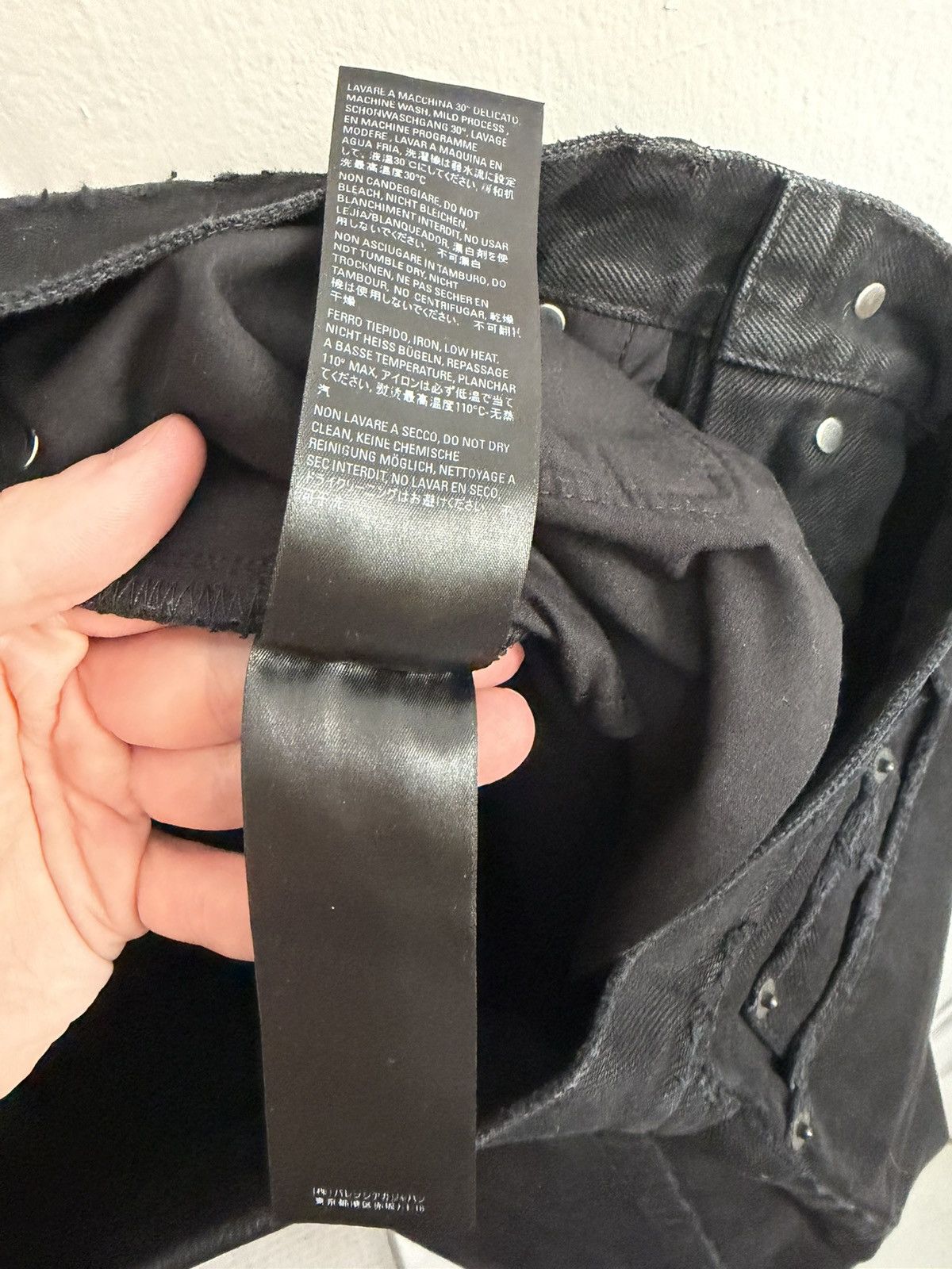 Balenciaga Rare Pitch Black Normal Fit Jean [32] fits 35-36 Size US 35 - 6 Thumbnail