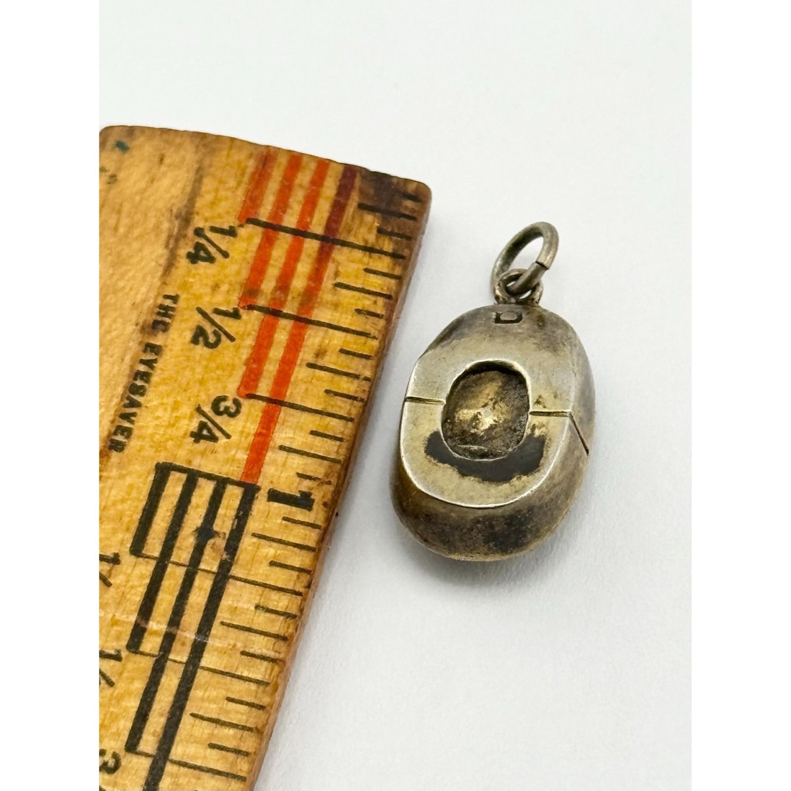 Vintage Sterling Silver Asian Sandal Slipper Vintage Charm Pendant Size ONE SIZE - 6 Thumbnail