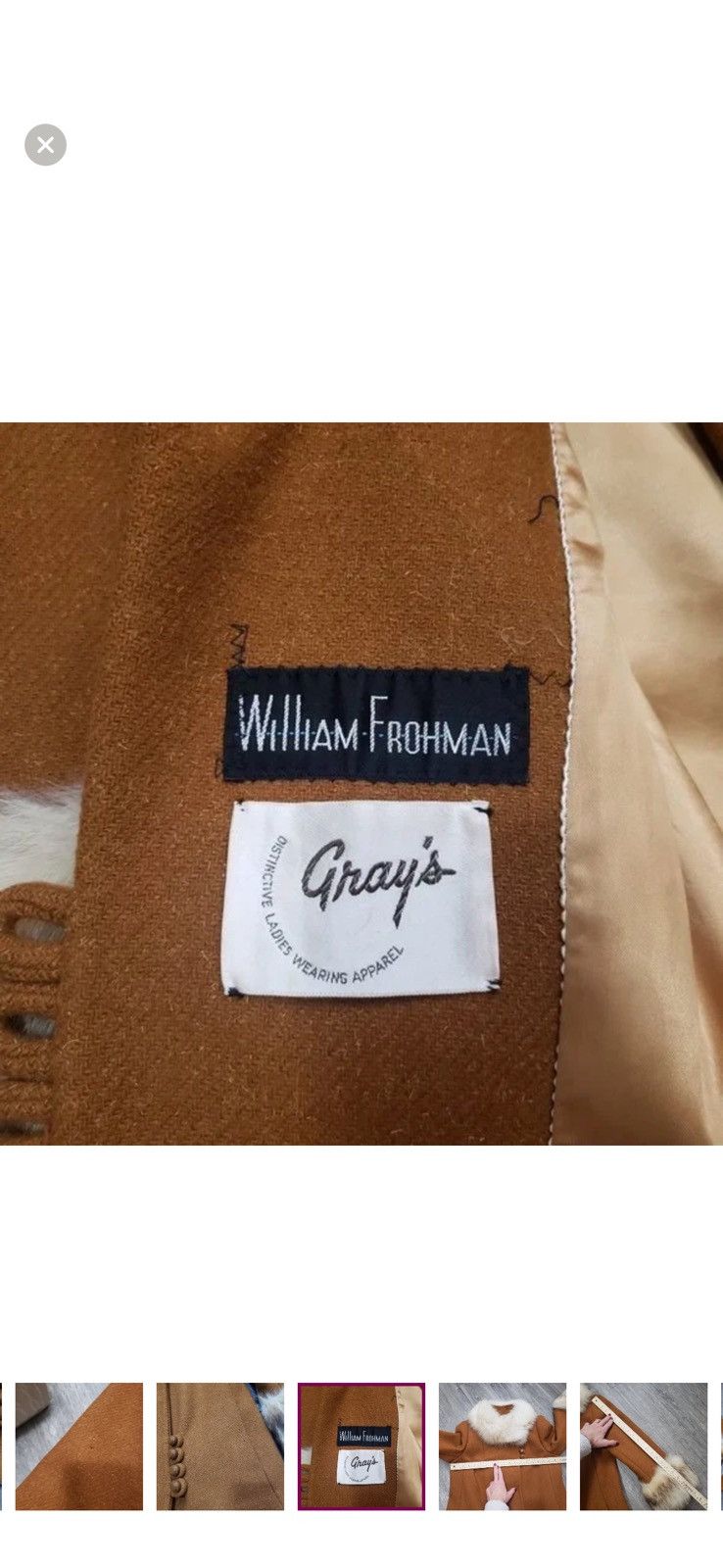 Other Fur Trimmed Women's Coat Suede William Frohman Size S / US 4 / IT 40 - 13 Thumbnail
