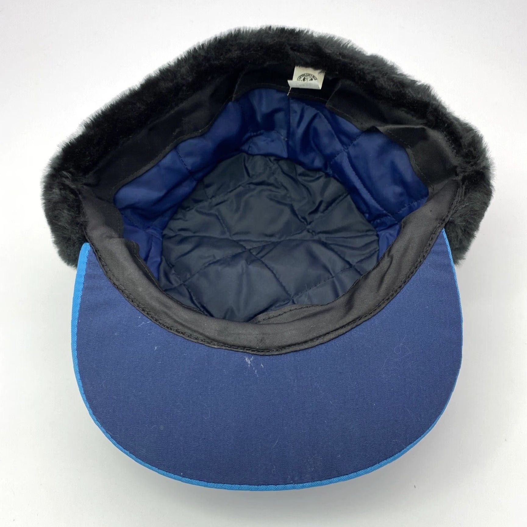 Vintage VINTAGE 60s ABC OLYMPICS CAST CREW INSULATED EAR FLAP HAT ONE SIZE BLUE UNISEX ADULTS Size ONE SIZE - 4 Thumbnail