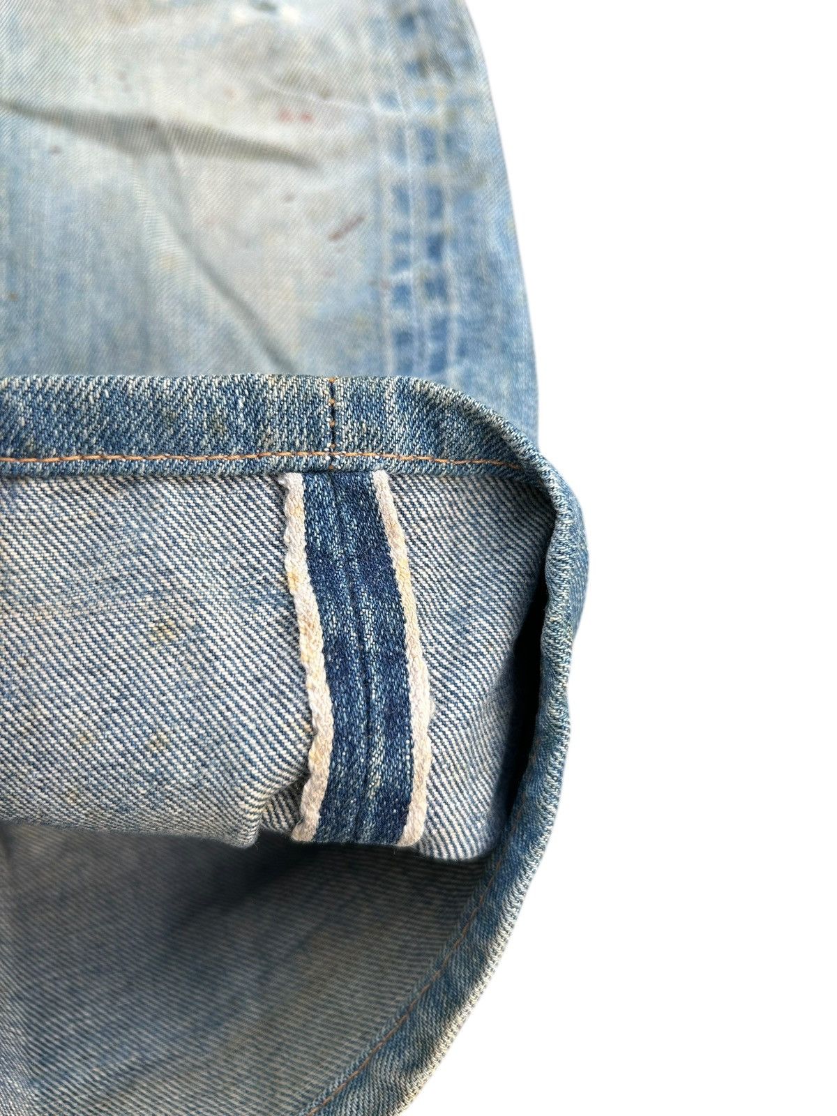 Levi's × Vintage 60s-70s THRASHED Levi's 6 Selvedge Vintage Denim Jeans Size US 32 / EU 48 - 7 Thumbnail