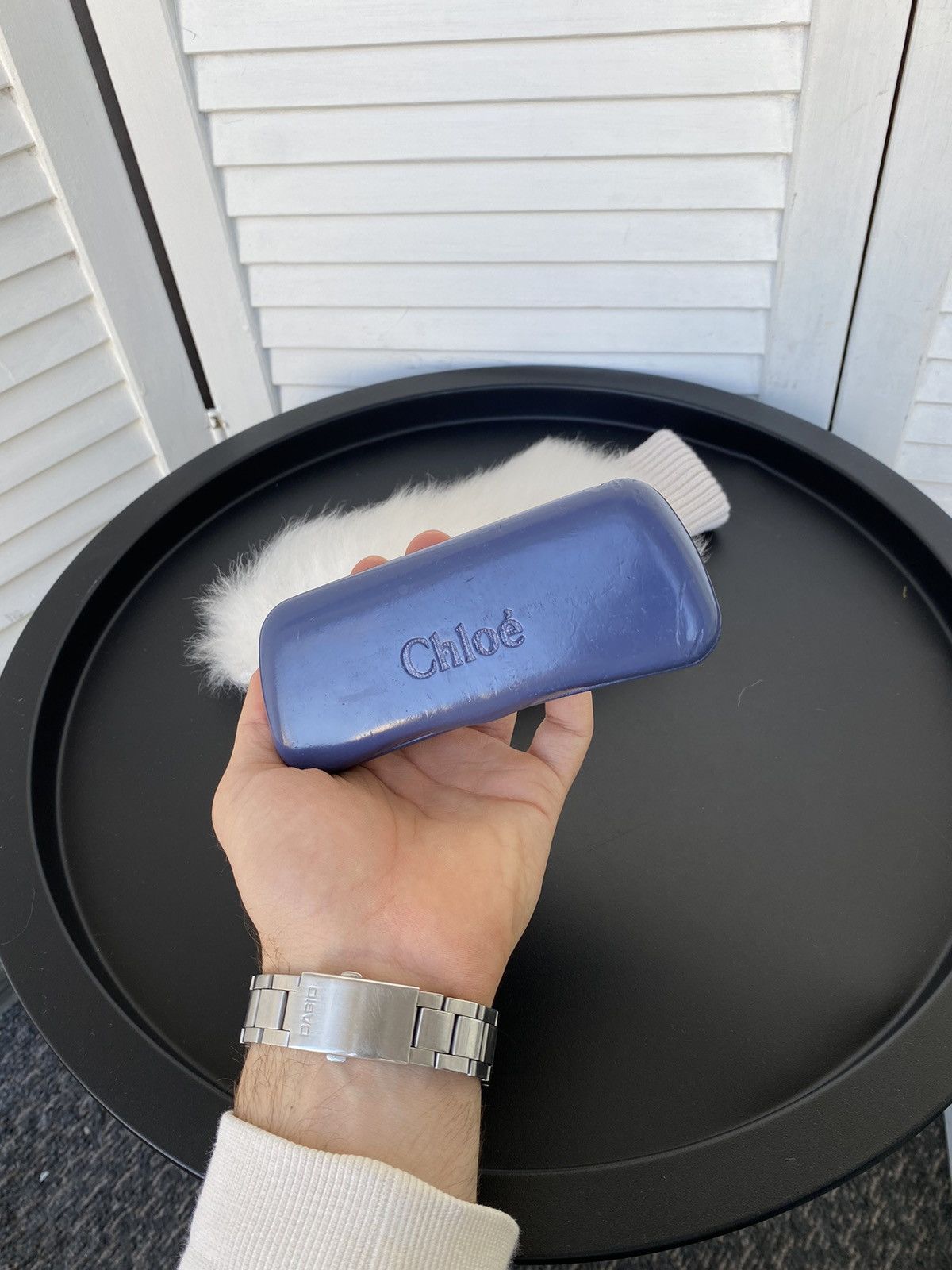 Chloe × Vintage Vintage Chloe Case From Sunglasses Blue Y2K Size ONE SIZE - 5 Thumbnail