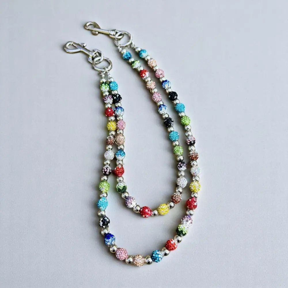Jewelry Double Layer Colorful Lucky Beaded Wallet Chain, Pants Chain Size ONE SIZE - 5 Thumbnail
