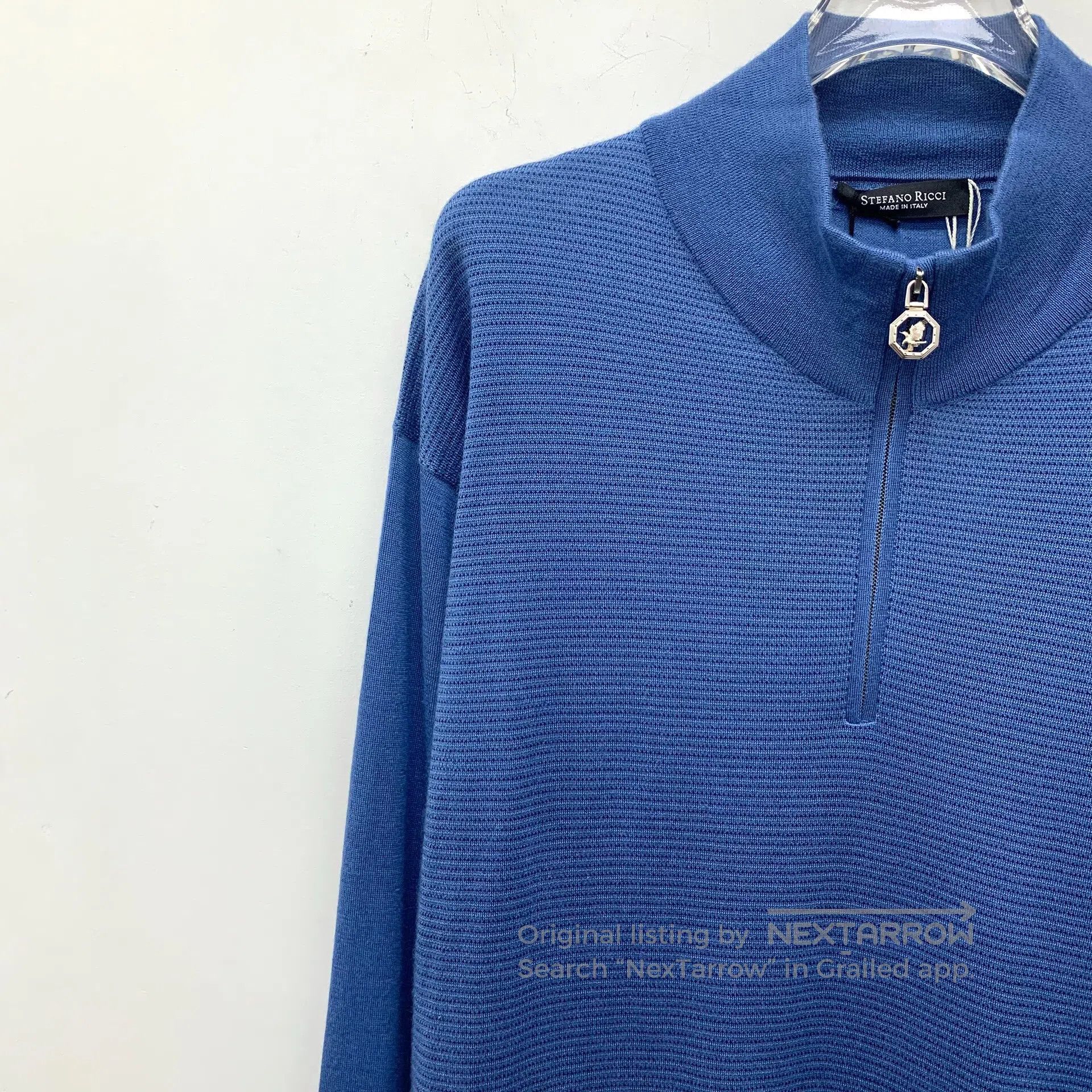Stefano Ricci Stefano Ricci Dark blue logo steel label cashmere half-zip Size US XXL / EU 58 / 5 - 3 Thumbnail