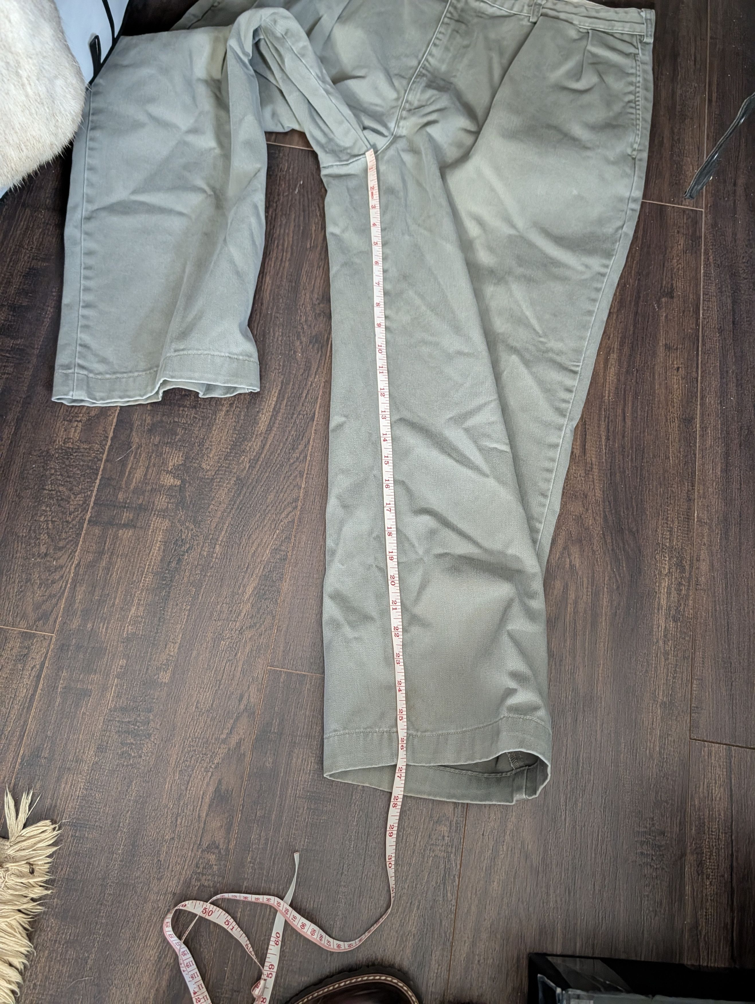 Polo Ralph Lauren Vintage MiUSA light gray/olive Polo Chino cotton pants Size US 38 / EU 54 - 13 Thumbnail