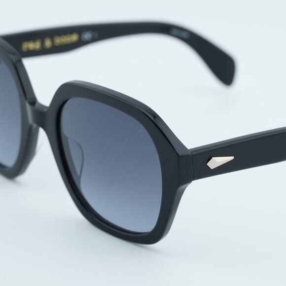 Rag & Bone Rag & Bone RNB1063/S 0807 9O Sunglasses Black Square Frame Size ONE SIZE - 2 Thumbnail