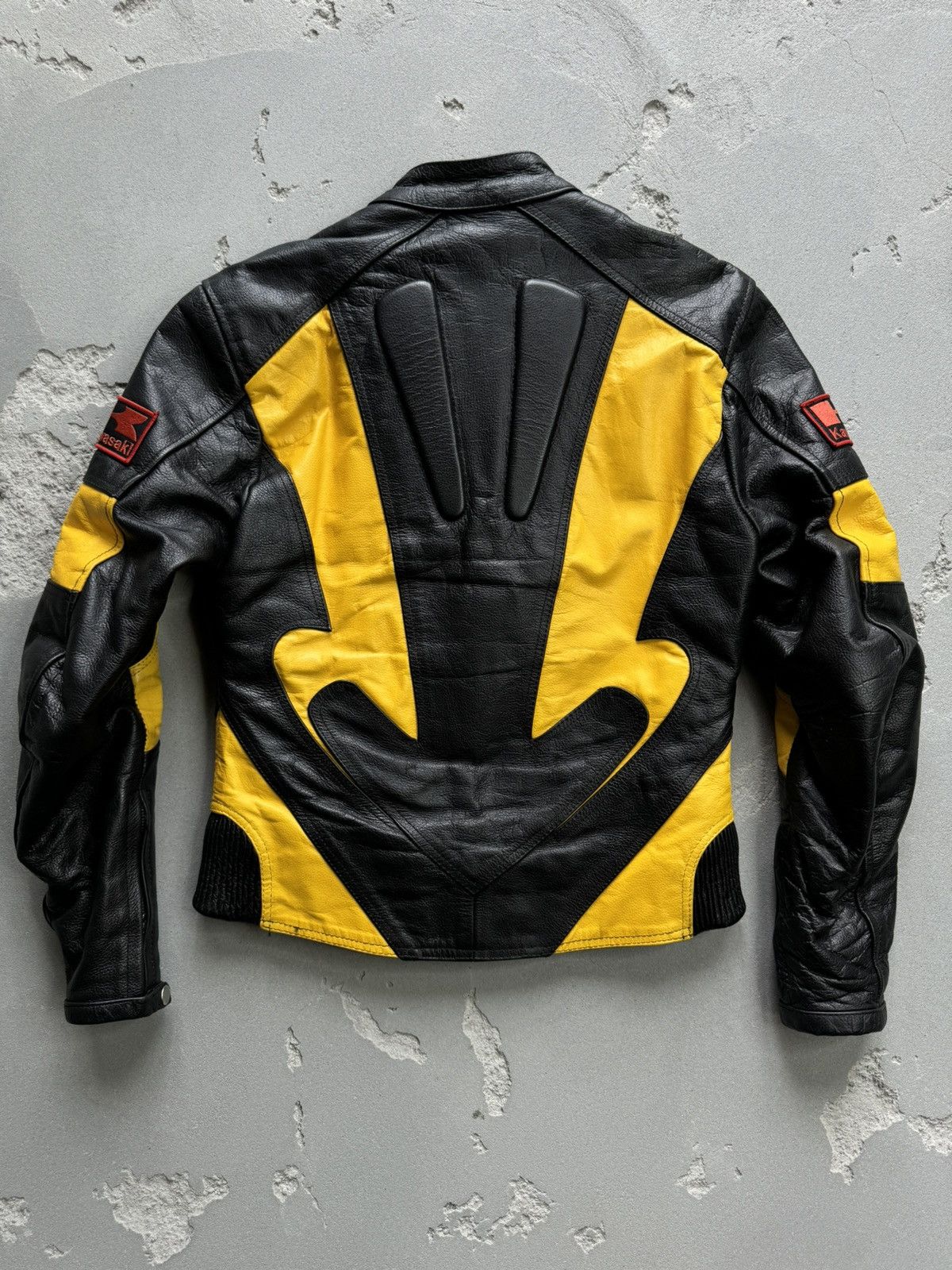 Vintage 🔥Vintage🔥 Kawasaki Moto Leather Jacket Size US S / EU 44-46 / 1 - 2 Thumbnail