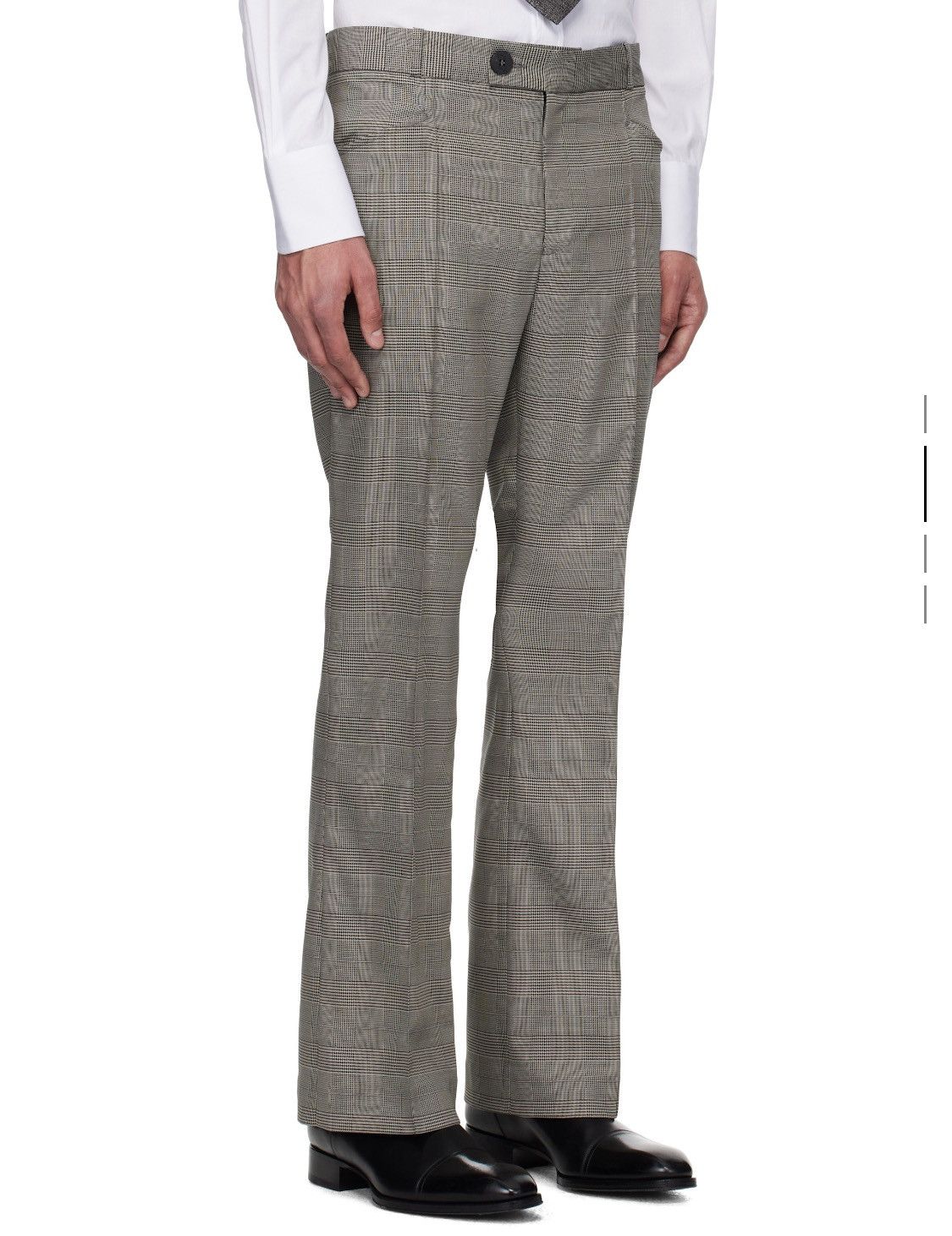Ernest W. Baker Ernest W. Baker Gray Flare Trousers ssense Exclusive Size US 32 / EU 48 - 8 Thumbnail