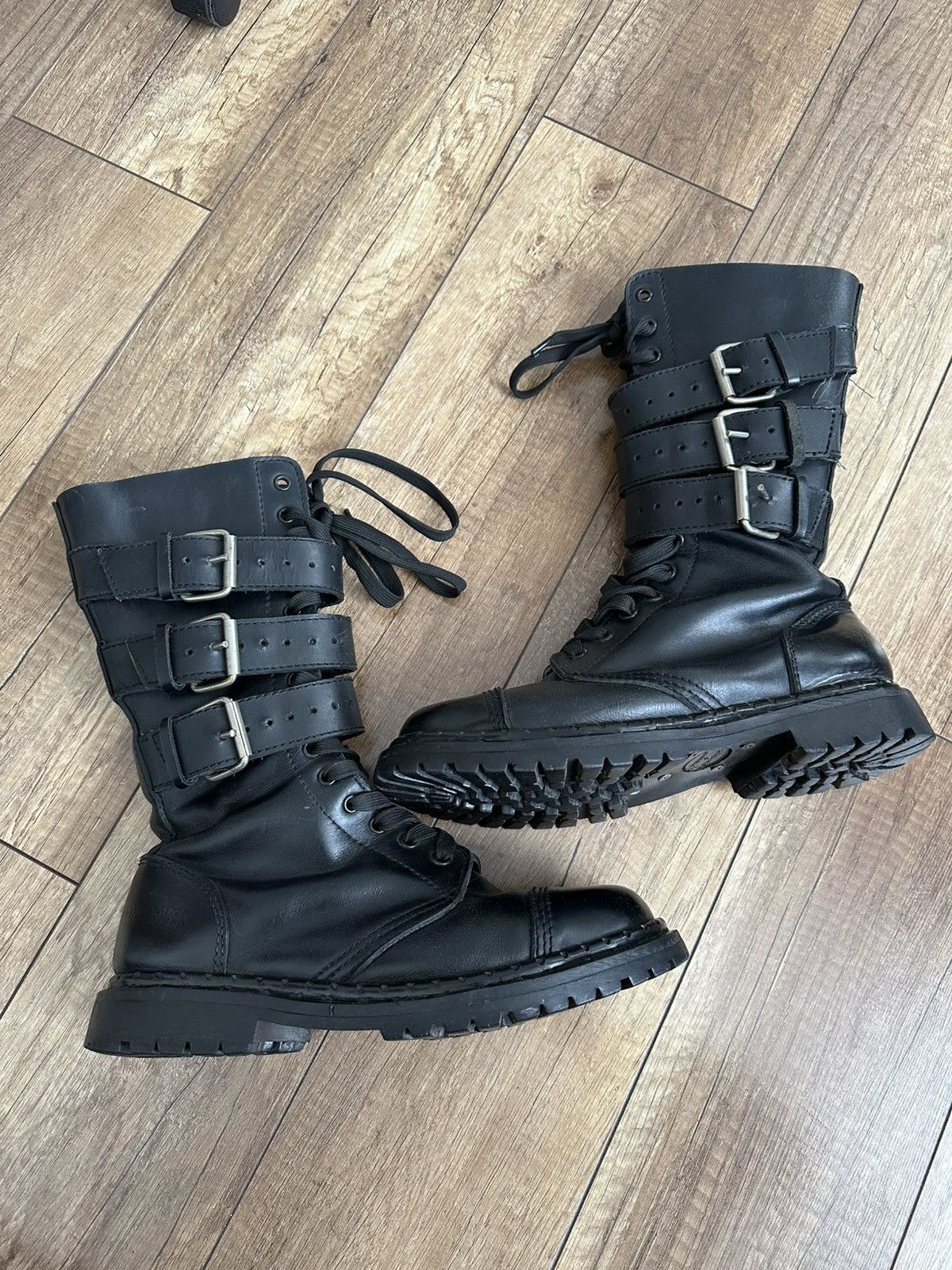 Undercover Undercover Vintage High Top Leather Boots Vintage Size US 8 / EU 41 - 3 Thumbnail