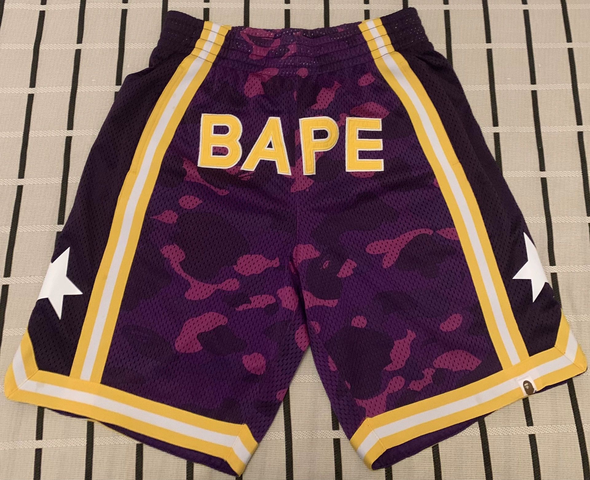 Bape Bape Basketball Purple Shorts M Men Size US 32 / EU 48 - 1 Thumbnail