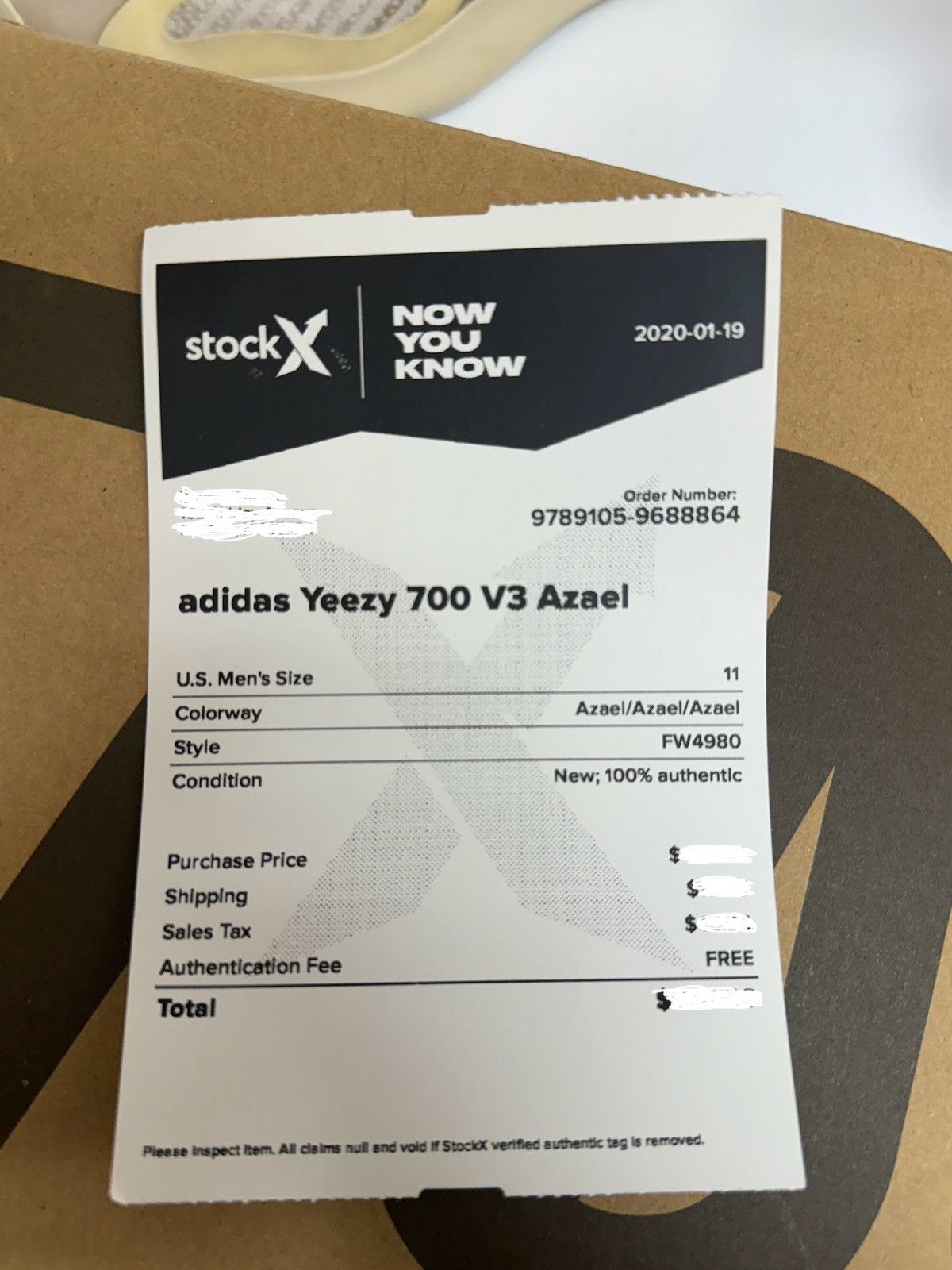 Adidas × Kanye West Yeezy 700 V3 Azael Size US 11 / EU 44 - 2 Thumbnail